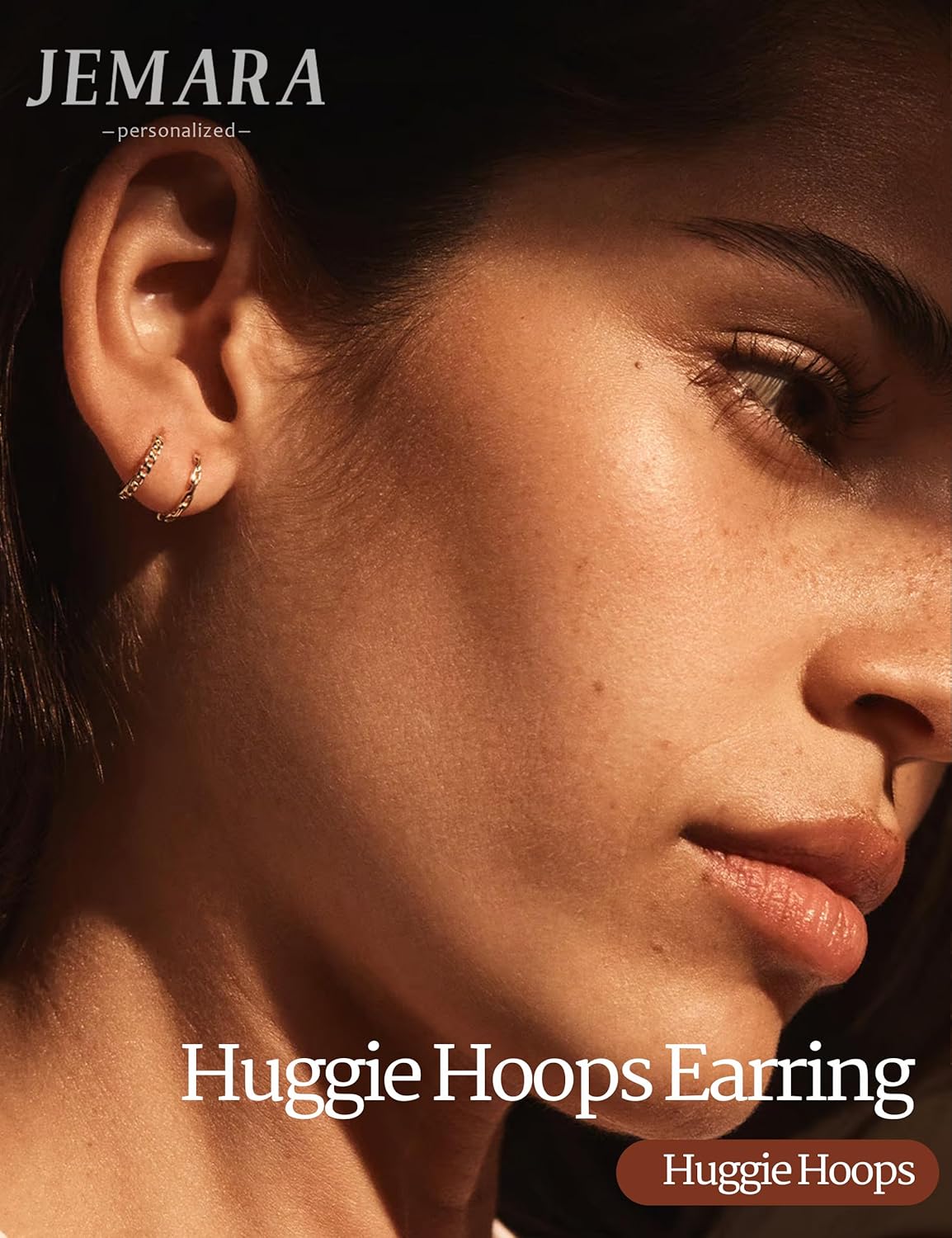 Gold Earrings Minimalist 14K Gold Plated Huggie Hoop Earrings Set Hypoallergenic 925 Silver Cartilage Sleepers Huggie Silver Earrings for Women - Image 3