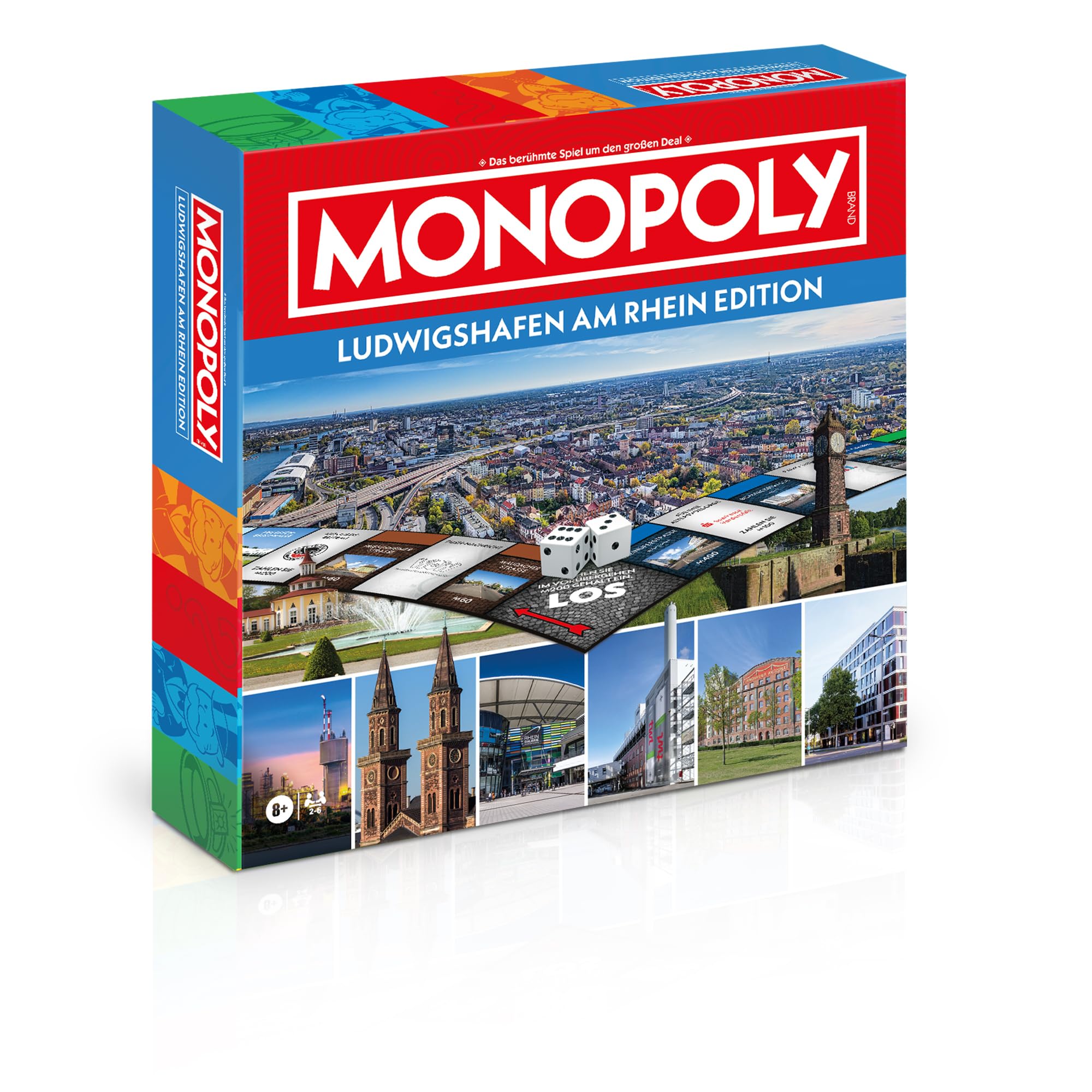 Monopoly Ludwigshafen am Rhein | Die Exklusive Stadtedition | Das berühmte Brettspiel um Immobilien & Wahrzeichen der Pfalz | Familienspiel & Geschenkidee