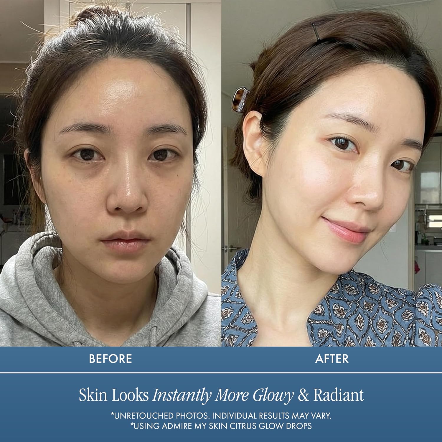 Admire My Skin Vitamin C Gua Sha Oil for Face - Organic Facial Oil for Glowing Skin with + Argan & Rosehip Oils - For a Dewy, Youthful Glow 1oz