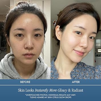 Admire My Skin Citrus Glow Drops Vitamin C Gua Sha Oil for Face 1oz