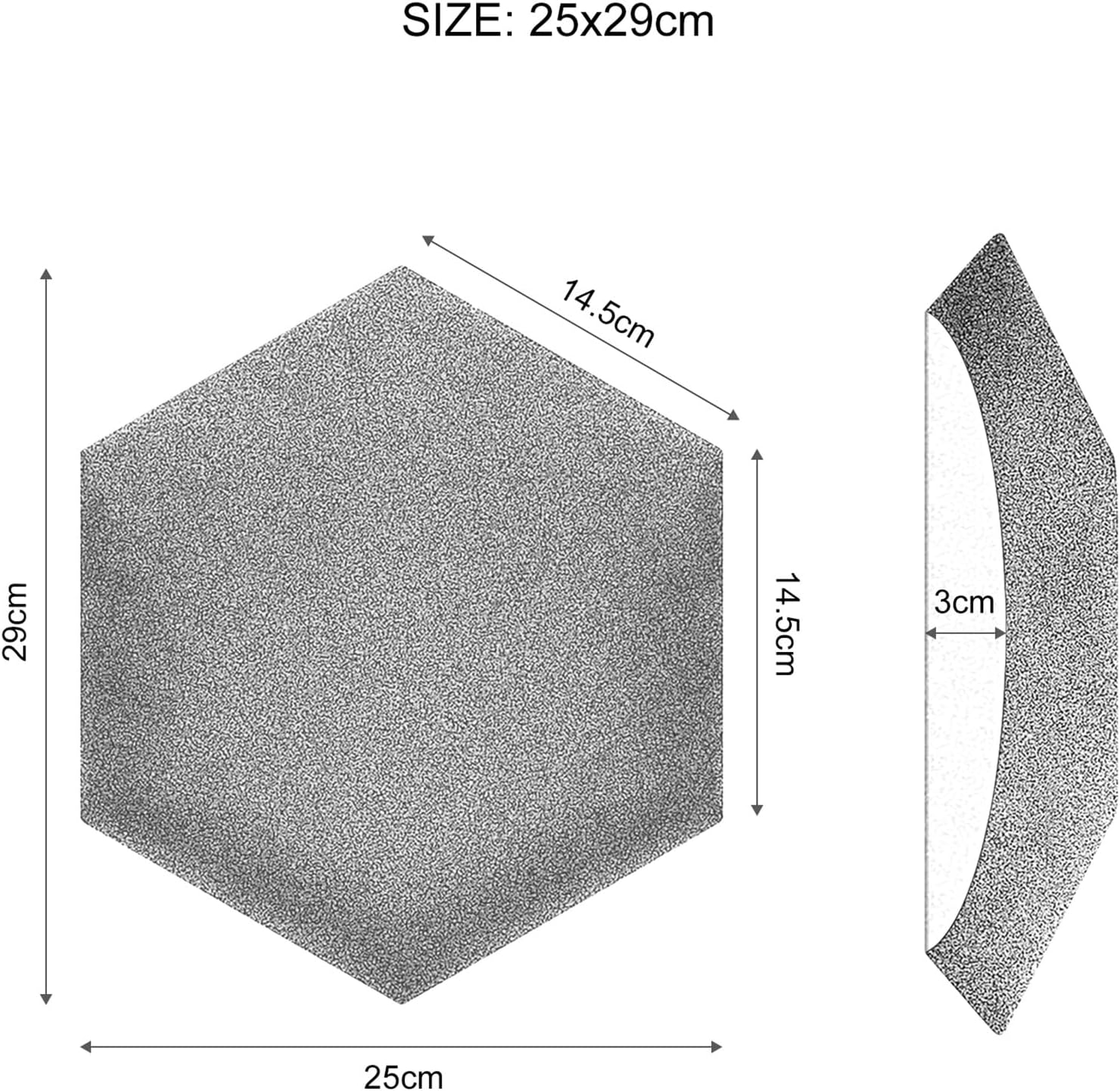 2pcs Hexagon Padded Wall Panels, Self-Adhesive Anti-Collision Padding for Bedroom & Kids' Room, Light Brown Headboard Decor, 25x29cm, Child Safety & Style