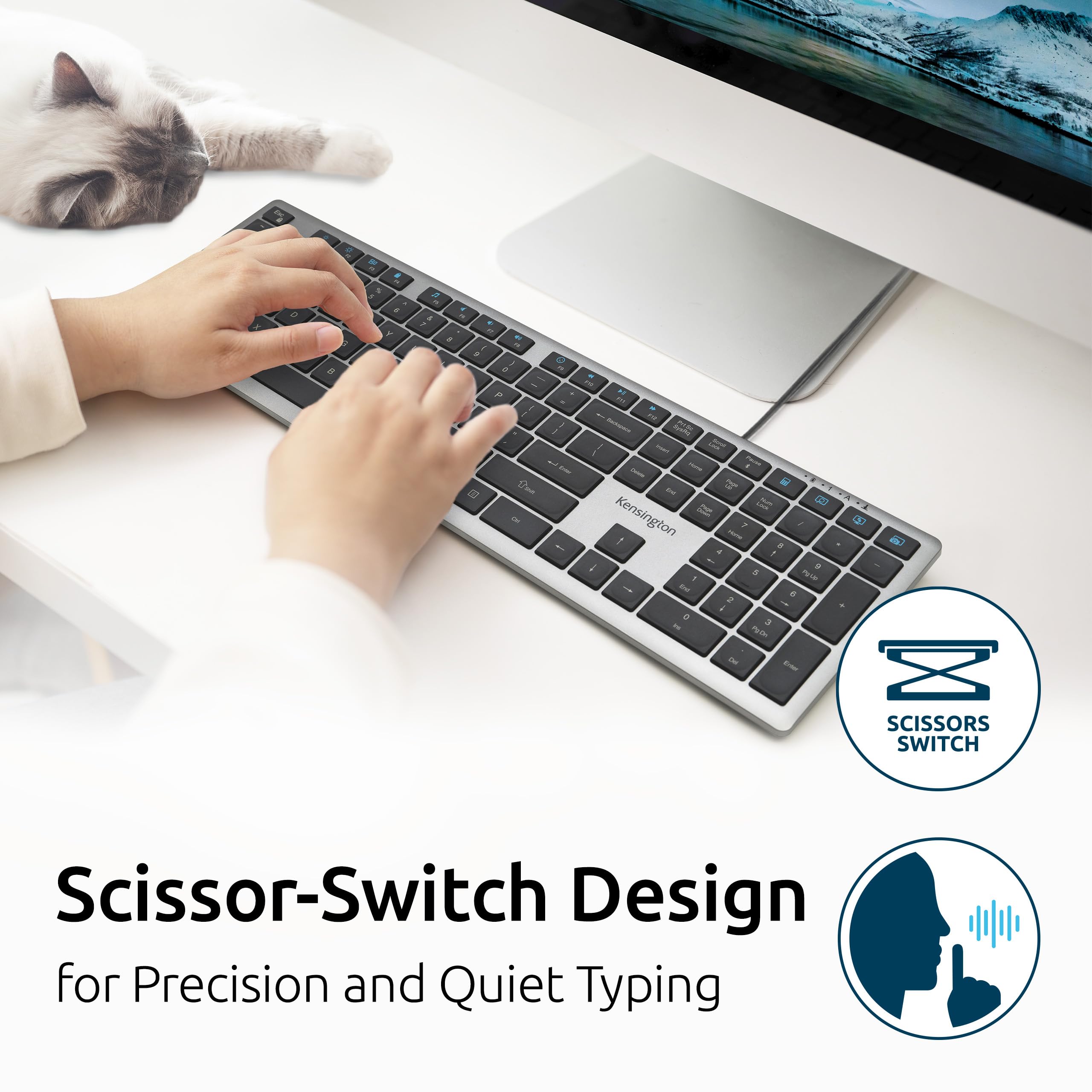 Amazon.com: Kensington KB515 USB-C Wired Keyboard, QWERTY Full