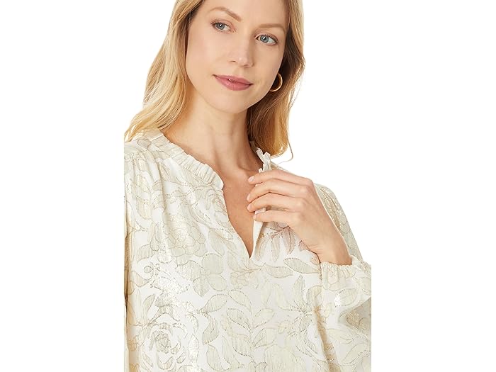 Giana Long Sleeve Silk Top - Image 3