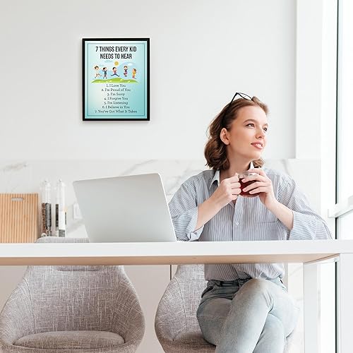 Miniatura 3 de 7 Things Every Kid Needs to Hear - Inspirational Wall Art Quote, Life Advice Positive Affirmations Wall Decor Print For Home Decor, Living Room