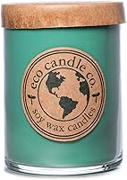 Vista 30 de ECO CANDLE CO. Vela reciclada, Pastel de Ron y Caramelo, 26 oz. - Aromas de Caramelo, Ron, Arce, Almendra, Pera y Vainilla - 100% Cera de Soya, Sin