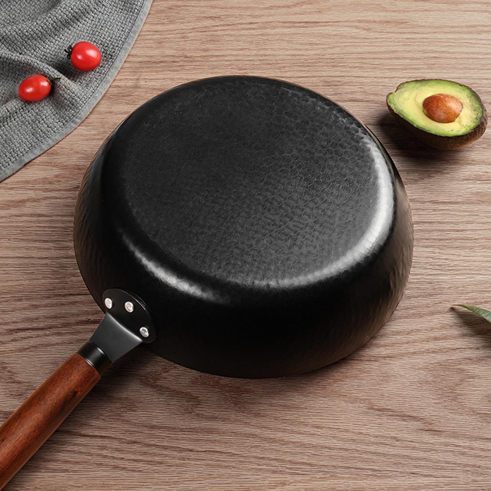 Antihaft-Pfannen Induktionsgeeignetes Brat- und Kochgeschirr | Gusseiserne Bratpfanne mit Deckel Kochen Antihaft-Kochgeschirr Für Zuhause Camping Outdoor Frühstück Picknick Essen
