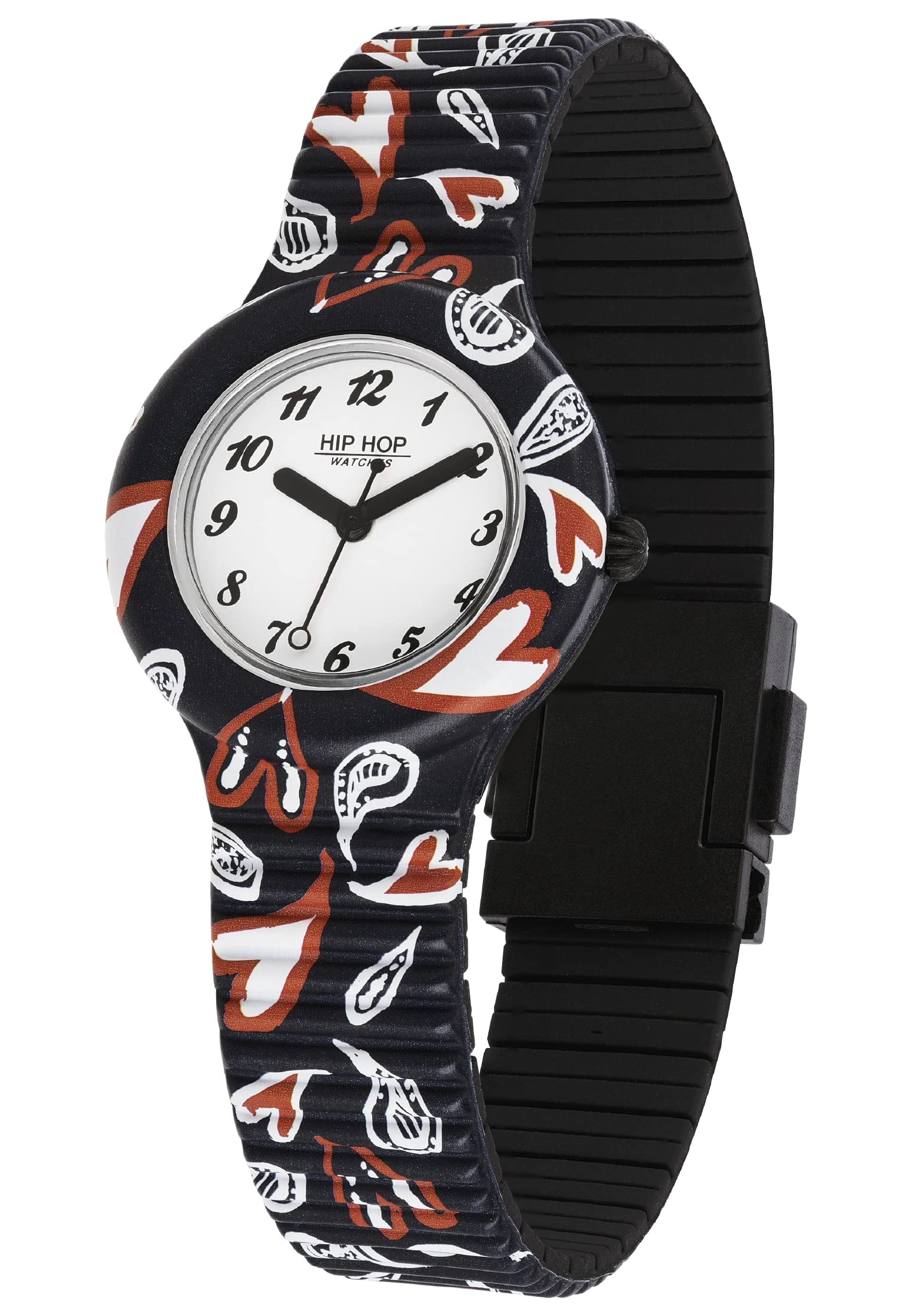 HIP HOP Orologio collezione HEART BY HEART movimento solo tempo - 3h quarzo e chiusura con bottone di sicurezza per donna