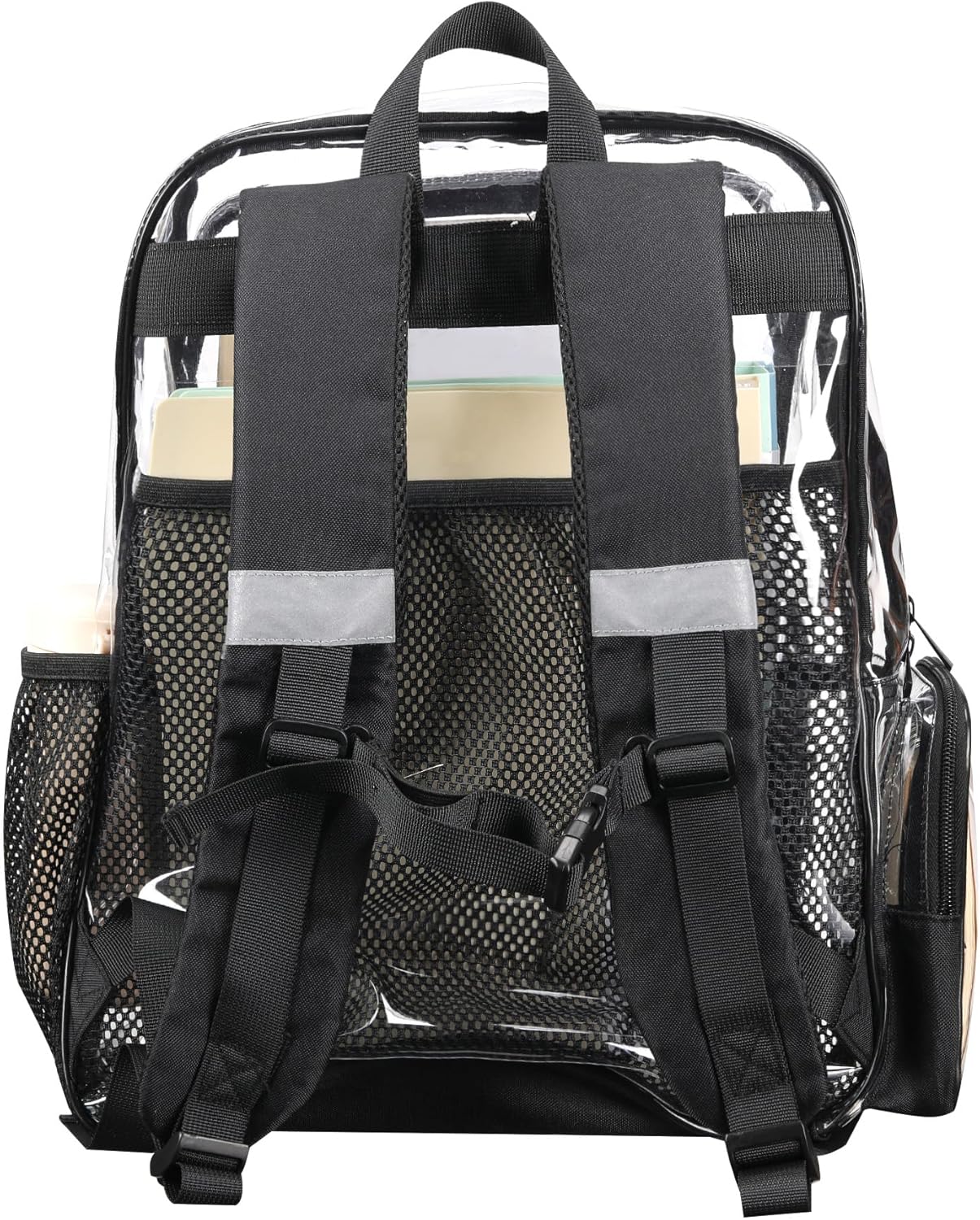 Heavy Duty Clear Backpack - Transparent School Stadium Backpack for Boys, Girls, Men & Women - Image 4
