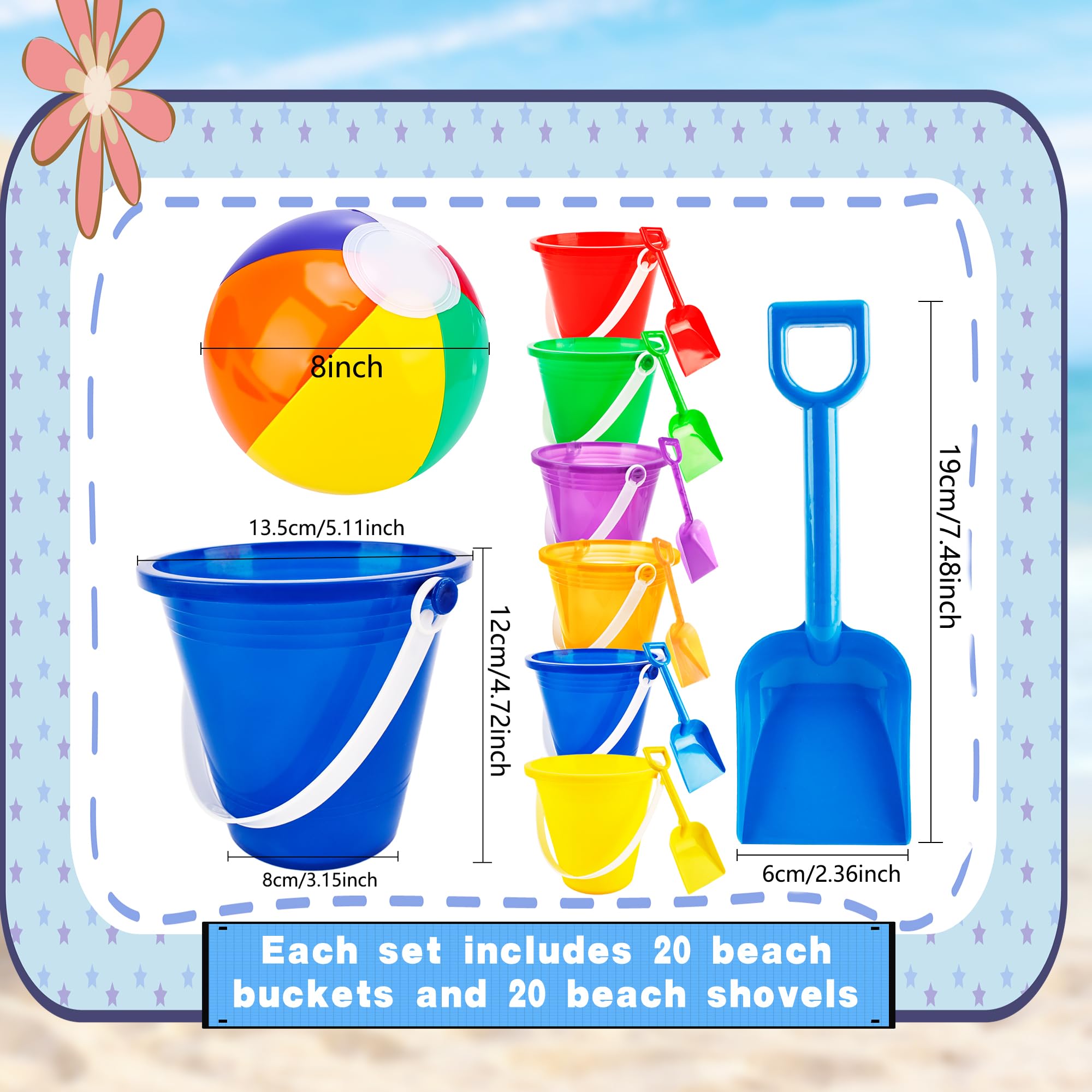 Juego de 30 regalos para estudiantes de fin de año del profesor, 30 cubos de arena, 30 palas y 30 pelotas de playa, para preescolar, jardín de infantes, regalos de verano, regalos de fiesta de piscina