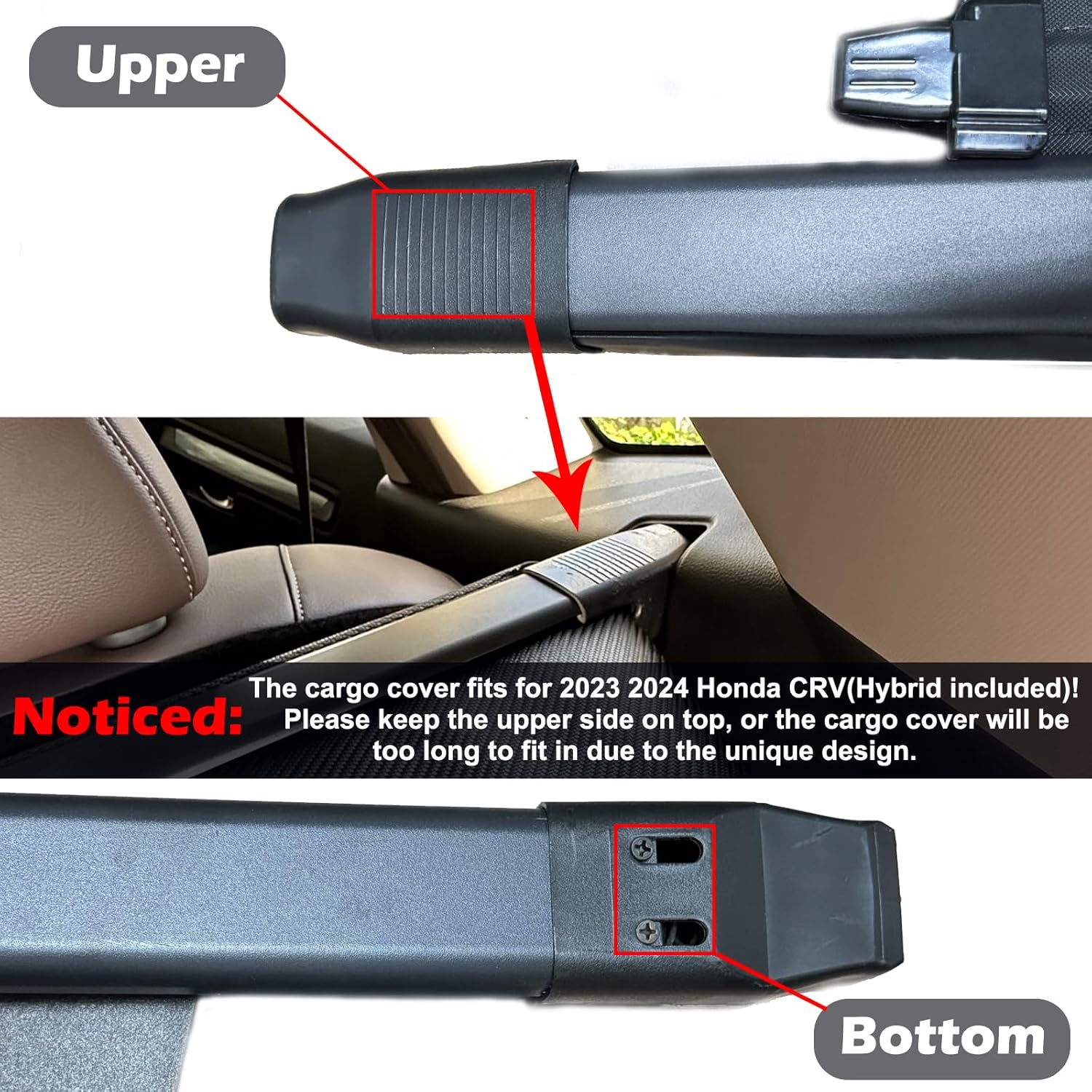 Cargo Cover for 2023-2025 2026 Honda CRV Accessories, (Canvas) for Honda CRV 2023-2026 Accessories(Include Hybrid) Retractable Trunk Cover Shield Shade Privacy Screen for CR-V