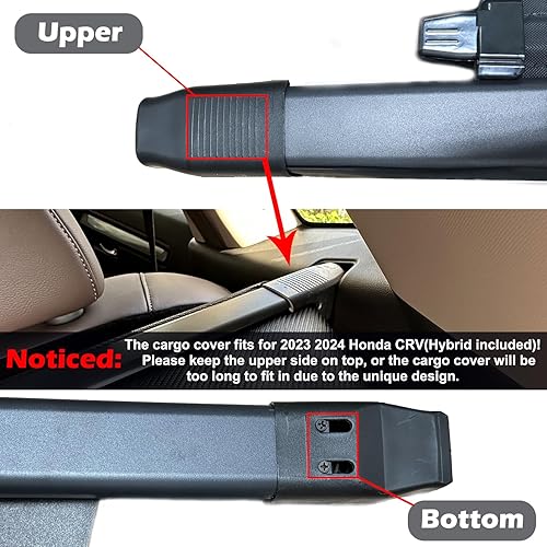 Miniatura 5 de Cubierta de carga para Honda CRV 2023-2025 2026, accesorios (lona) para Honda CRV 2023-2026 Accesorios (incluye híbrido), cubierta retráctil
