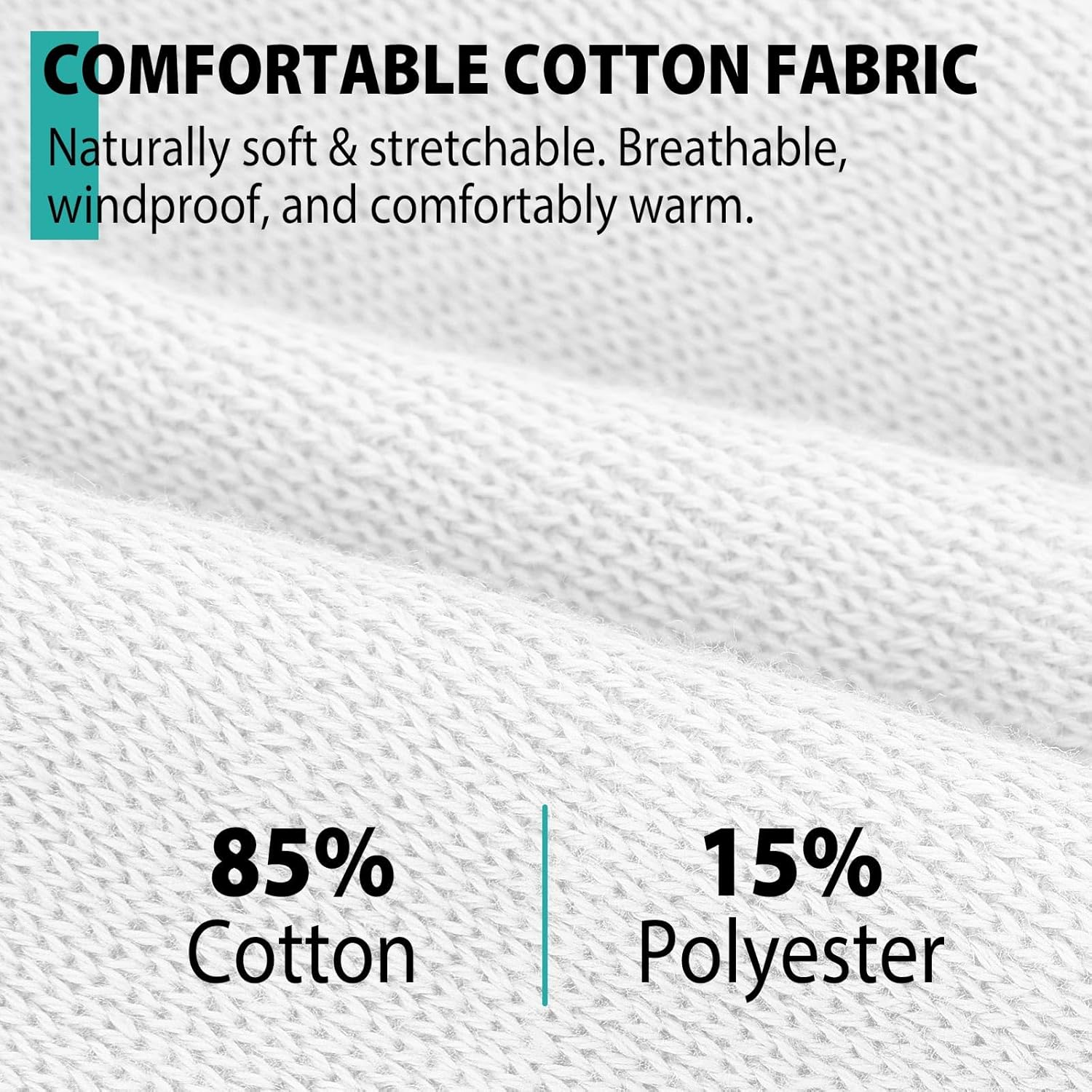 Beanie for Men, Soft Cotton Beanie for Women, Warm Unisex Winter Hat, Running Skull Cap for Cold Weather Activities - Image 2