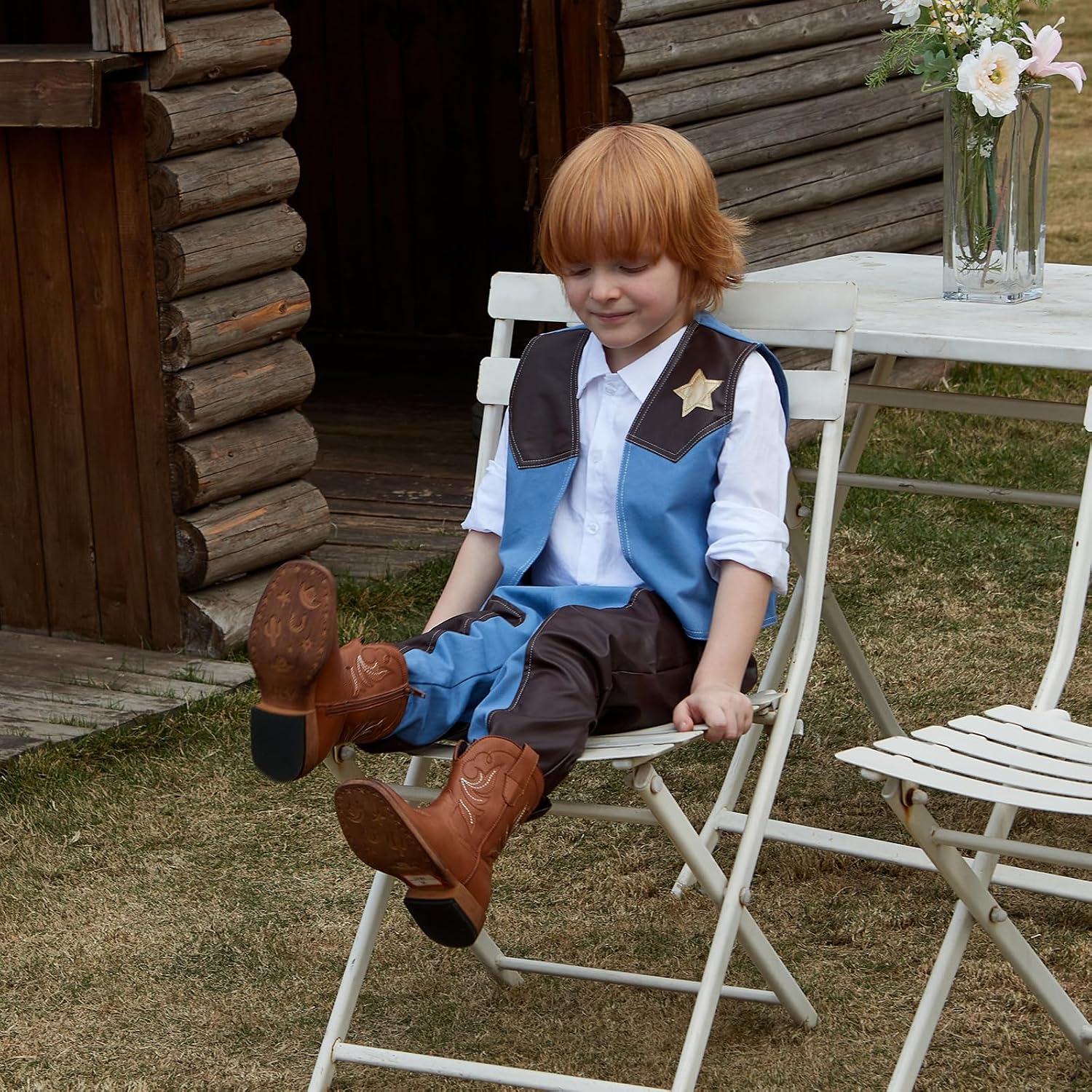 Girls Cowgirl Boots Toddler Boys Cowboy Boots for Kids image 2