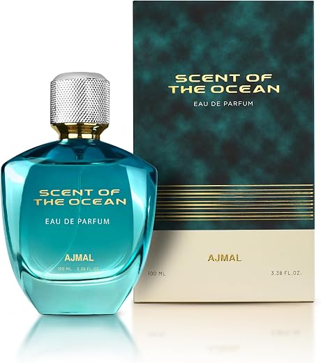 Ajmal Scent of the Ocean Unisex Perfume | 100ml Eau De Parfum for Man &amp; Woman | Perfume with Citrus, Aquatic &amp; Floral Note...