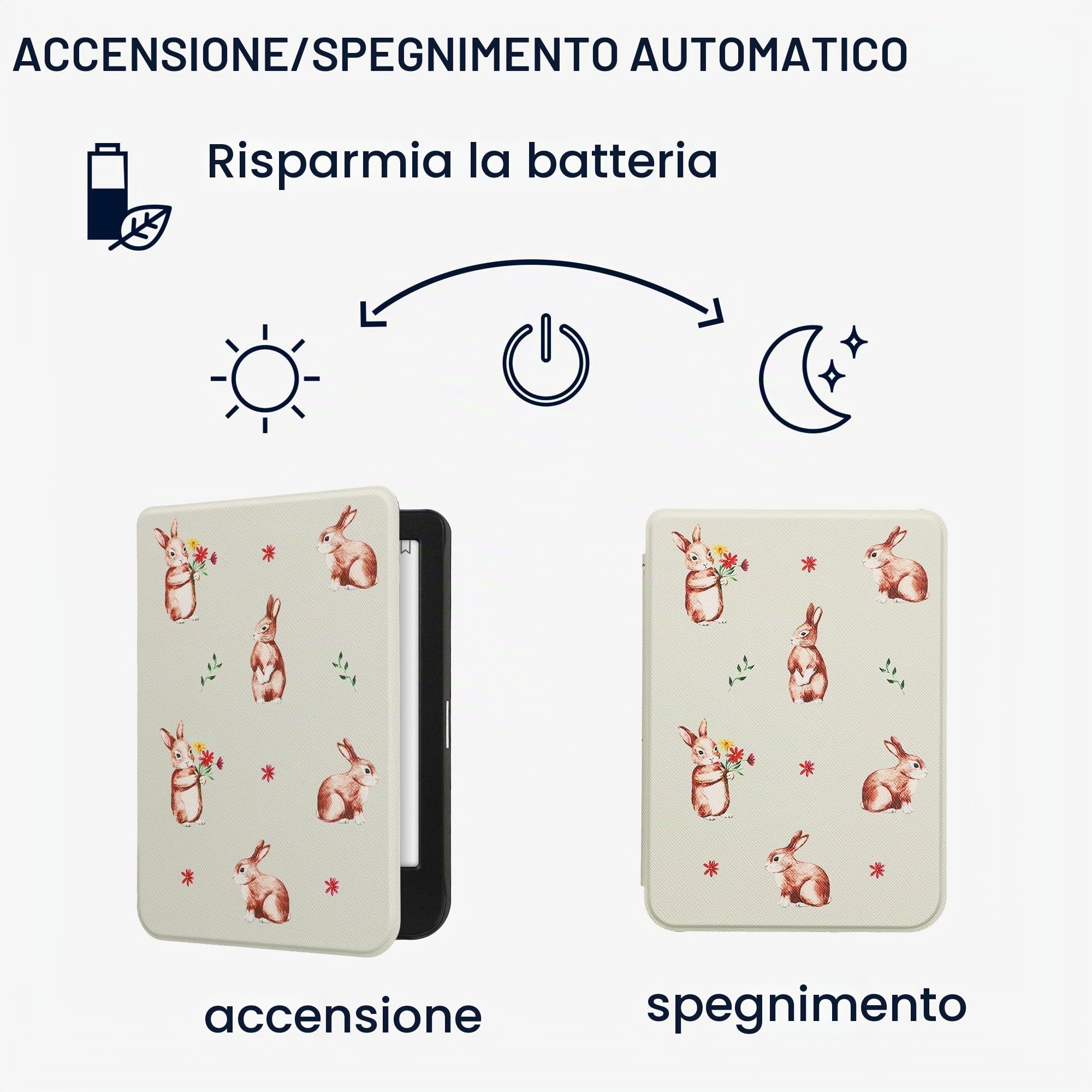 kwmobile e-reader hoesje geschikt voor Kobo Clara BW / Colour hoes - E kwmobile e-reader hoesje geschikt voor Kobo Clara BW / Colour hoes - E