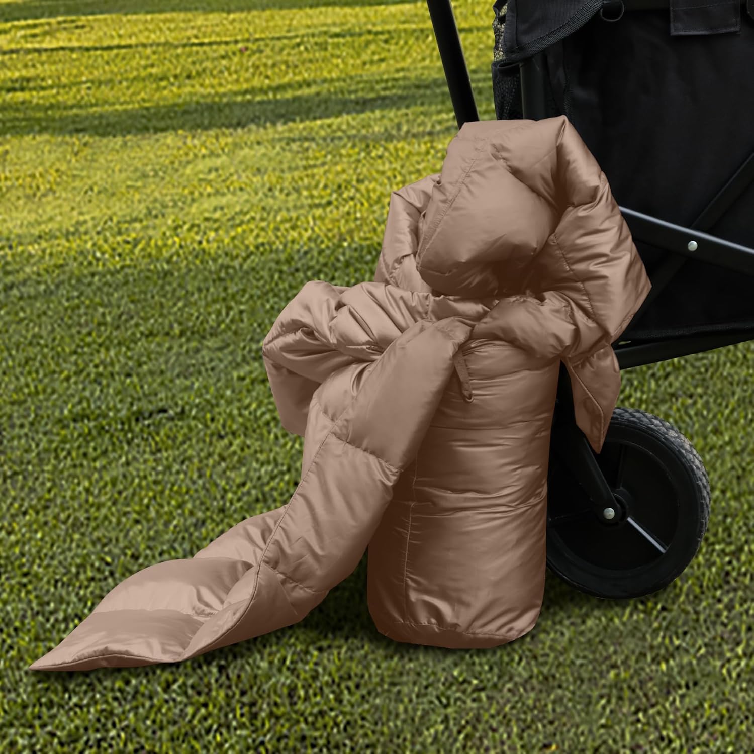 Down Throw Camping Blanket - Packable Lightweight Down Throw Blanket for Outdoor Travel Hiking Picnic RV, Puffy Warm Blanket 60" x 70" with Carry Bag, 650 Fill Power