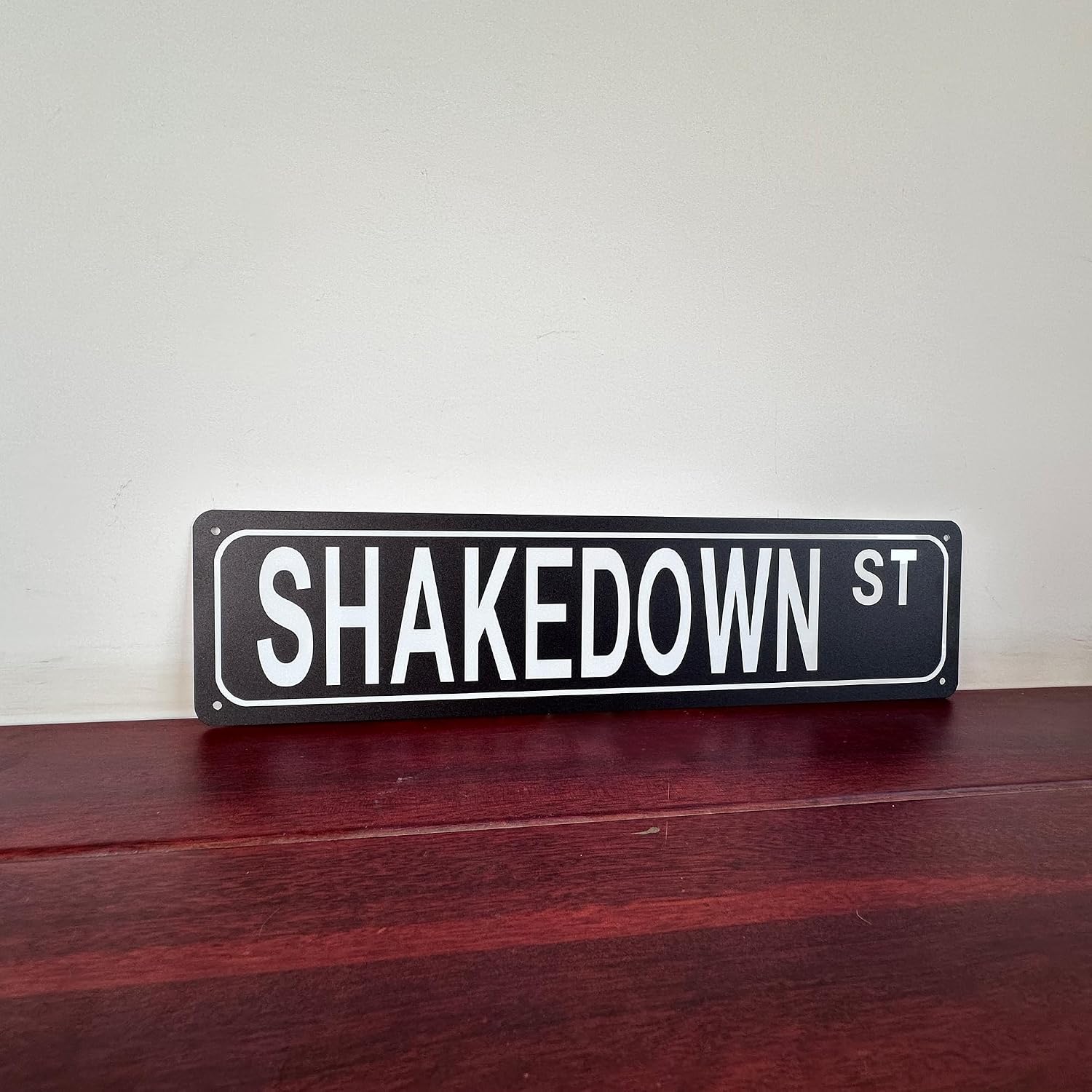 Shakedown St Aluminium Metal Tin Sign Wall Art Decor, 16x4 Inch image 4