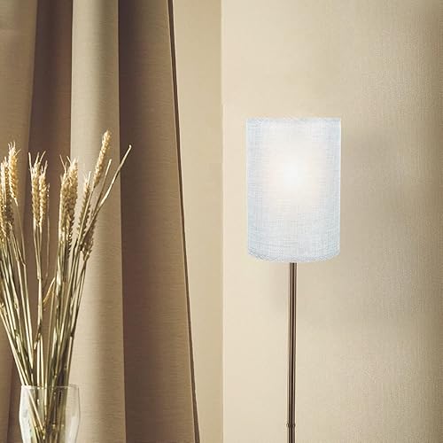 Miniatura 2 de Angoily Pantalla de lino para lámpara de mesa, pantalla de repuesto para lámpara de mesa, pantalla de repuesto para lámpara de pie, cubierta de