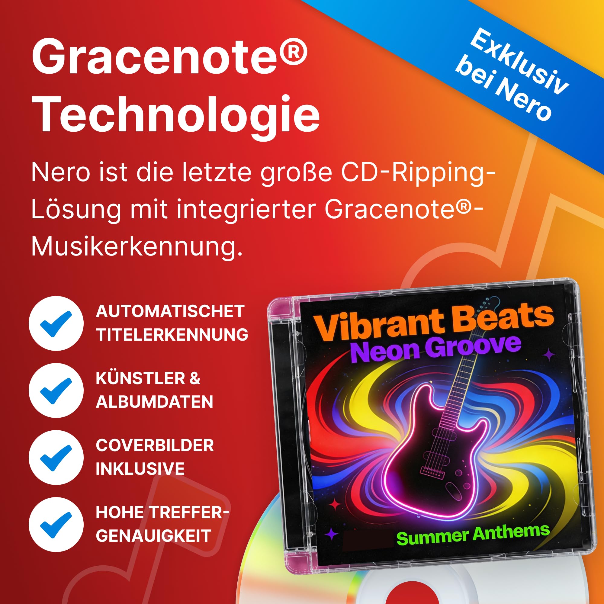 Nero CD Ripper Software | Audio CDs in MP3, FLAC, AAC umwandeln | Musik digitalisieren Software | mit Nero Burning ROM Technologie | Unlimitierte Lizenz | 1 PC | Windows 11/10/8/7