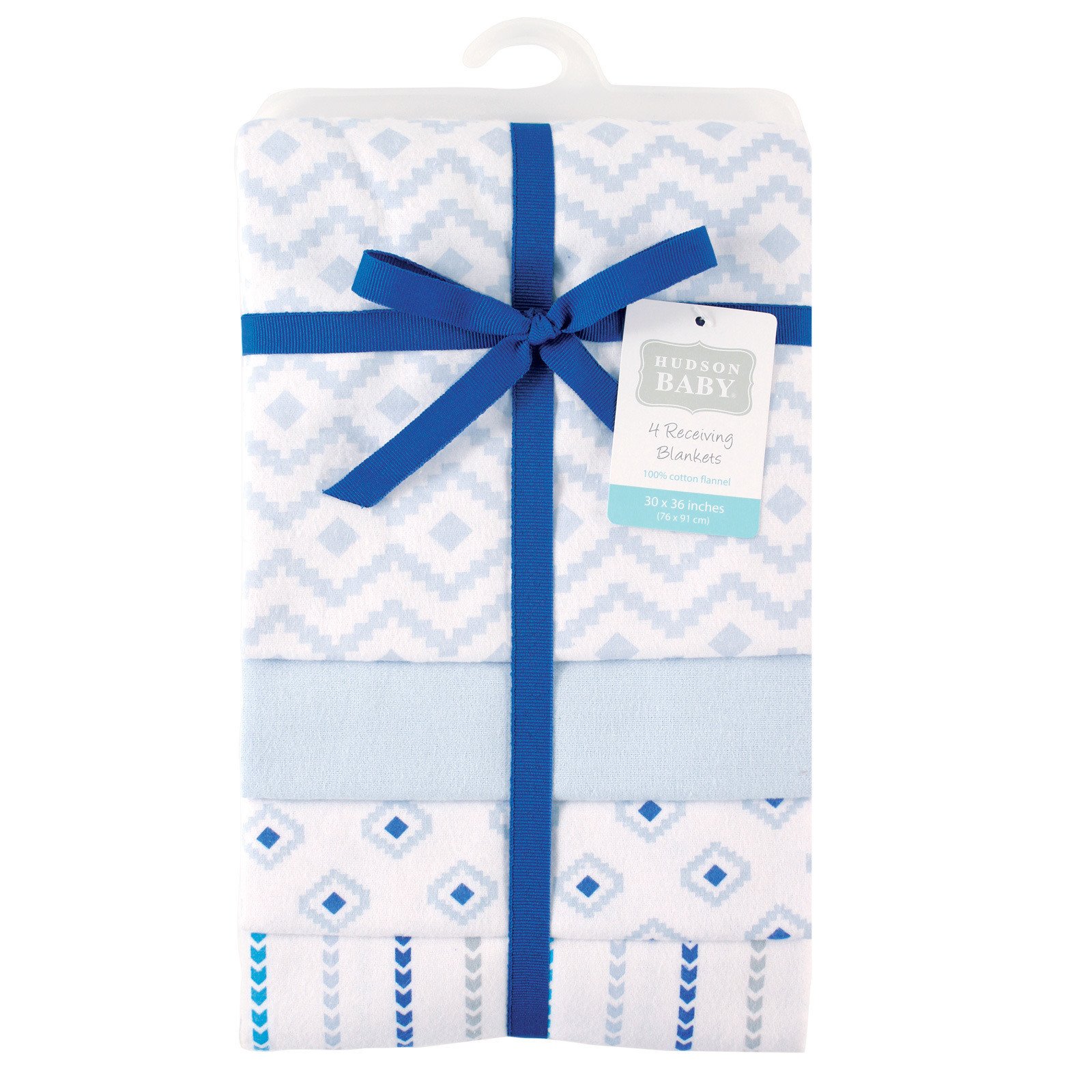 Hudson Baby Flannel Receiving Blankets - 30x30 Inch 100% Cotton, Soft Baby Blankets (Construction Print) - View #2