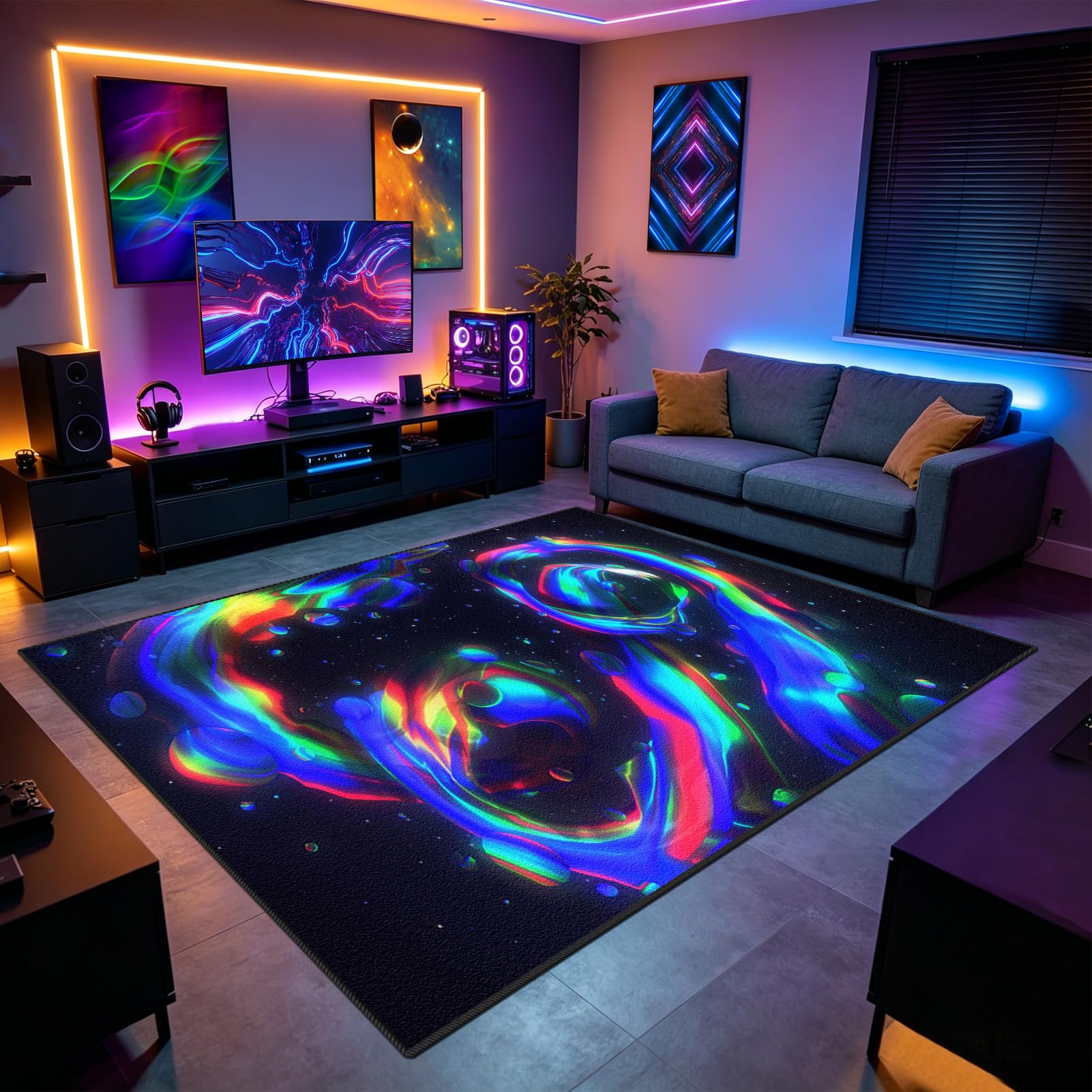 Tapis gamer chambre enfants le cadeau parfait pour leur sol