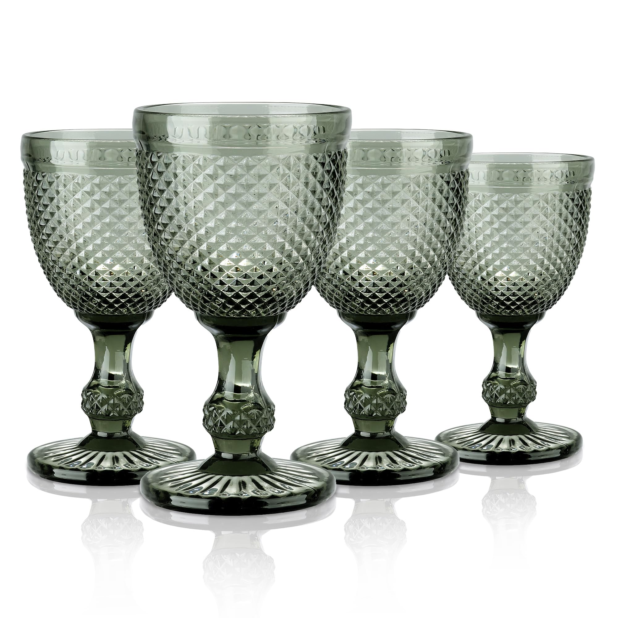 Verres à vin gris rétro Joeyan pour vos tables de fête