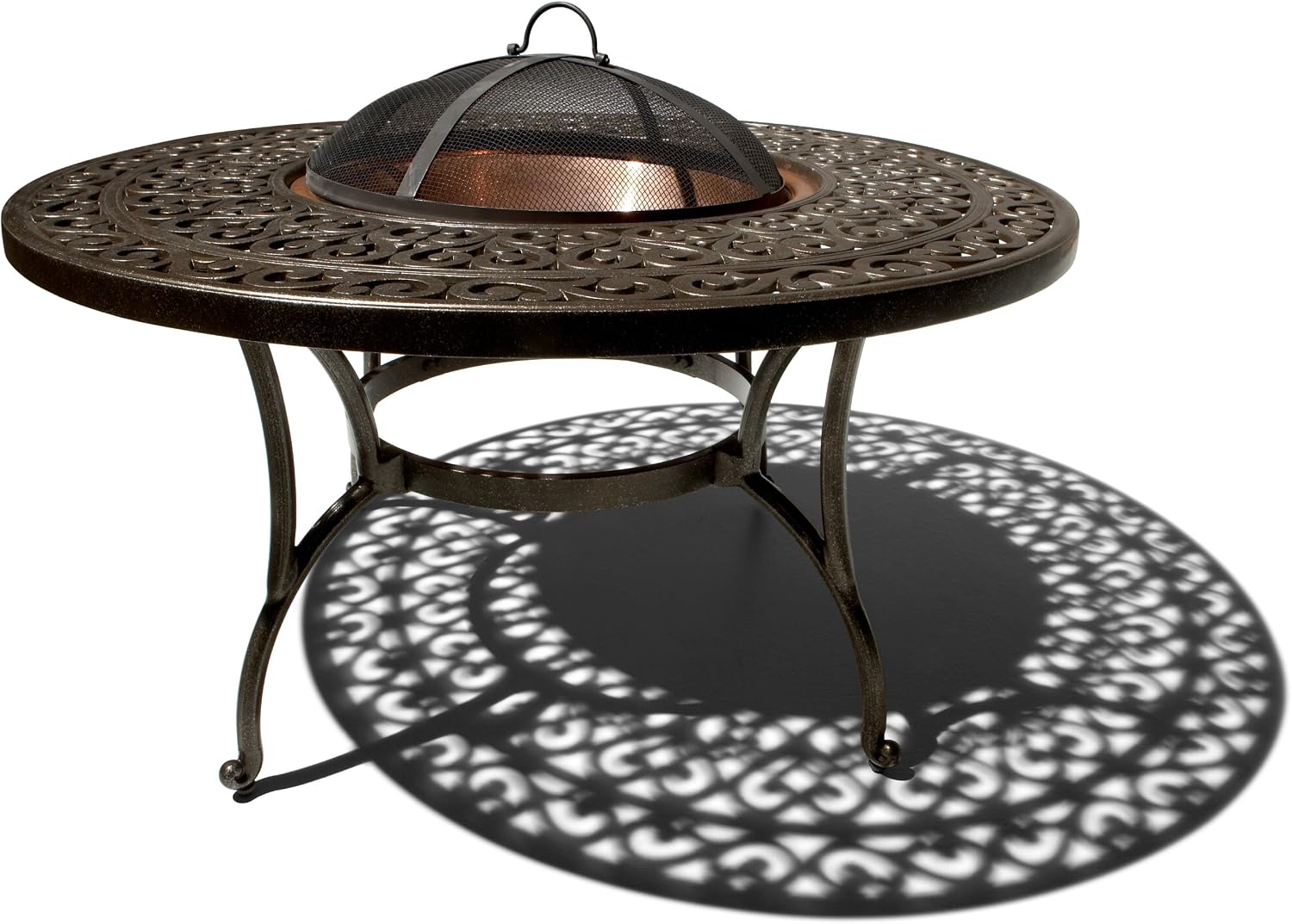 Strathwood St. Thomas Cast-Aluminum Fire Pit with Table