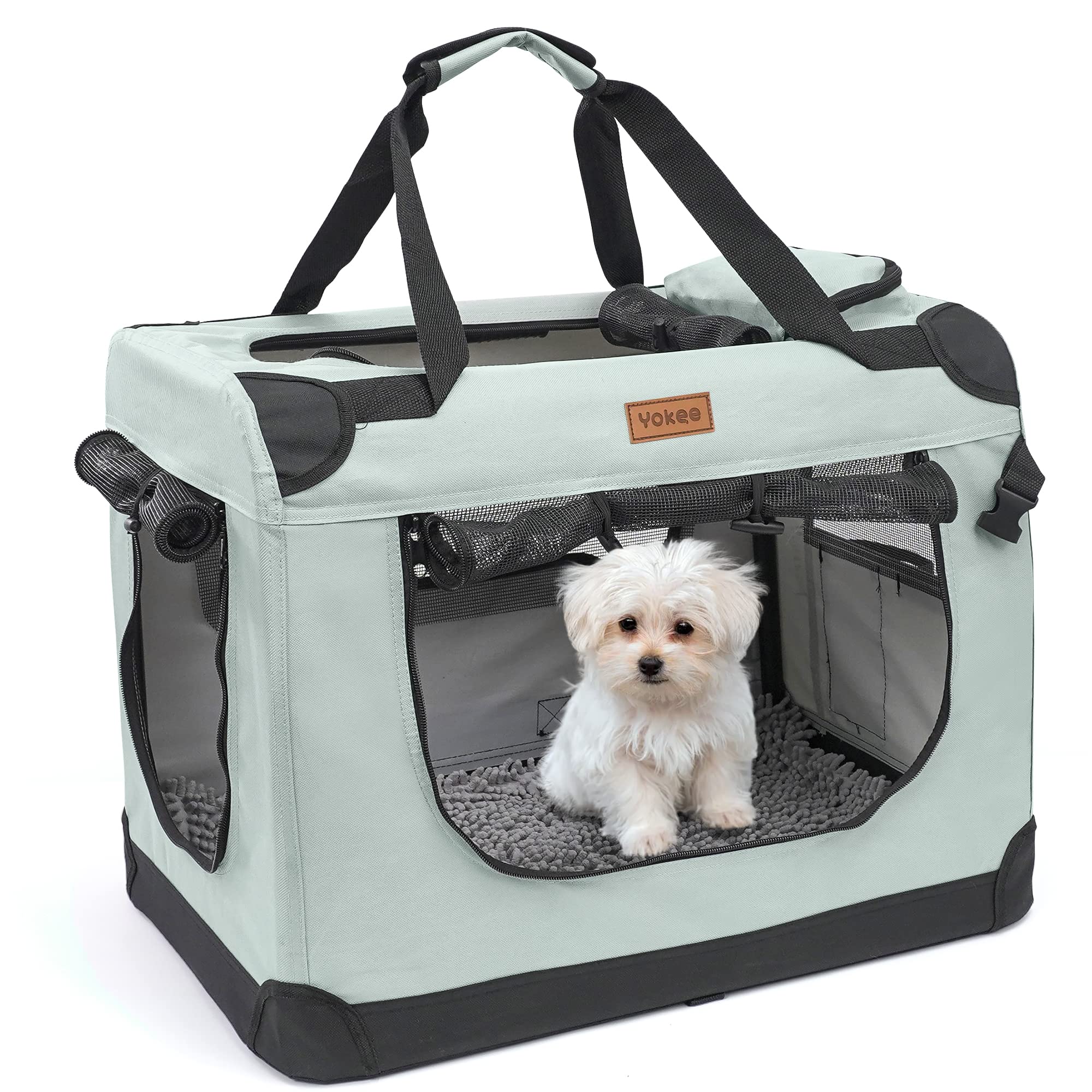 Yokee Portable Collapsible Dog Crate Portable Dog Travel Crate Kennel