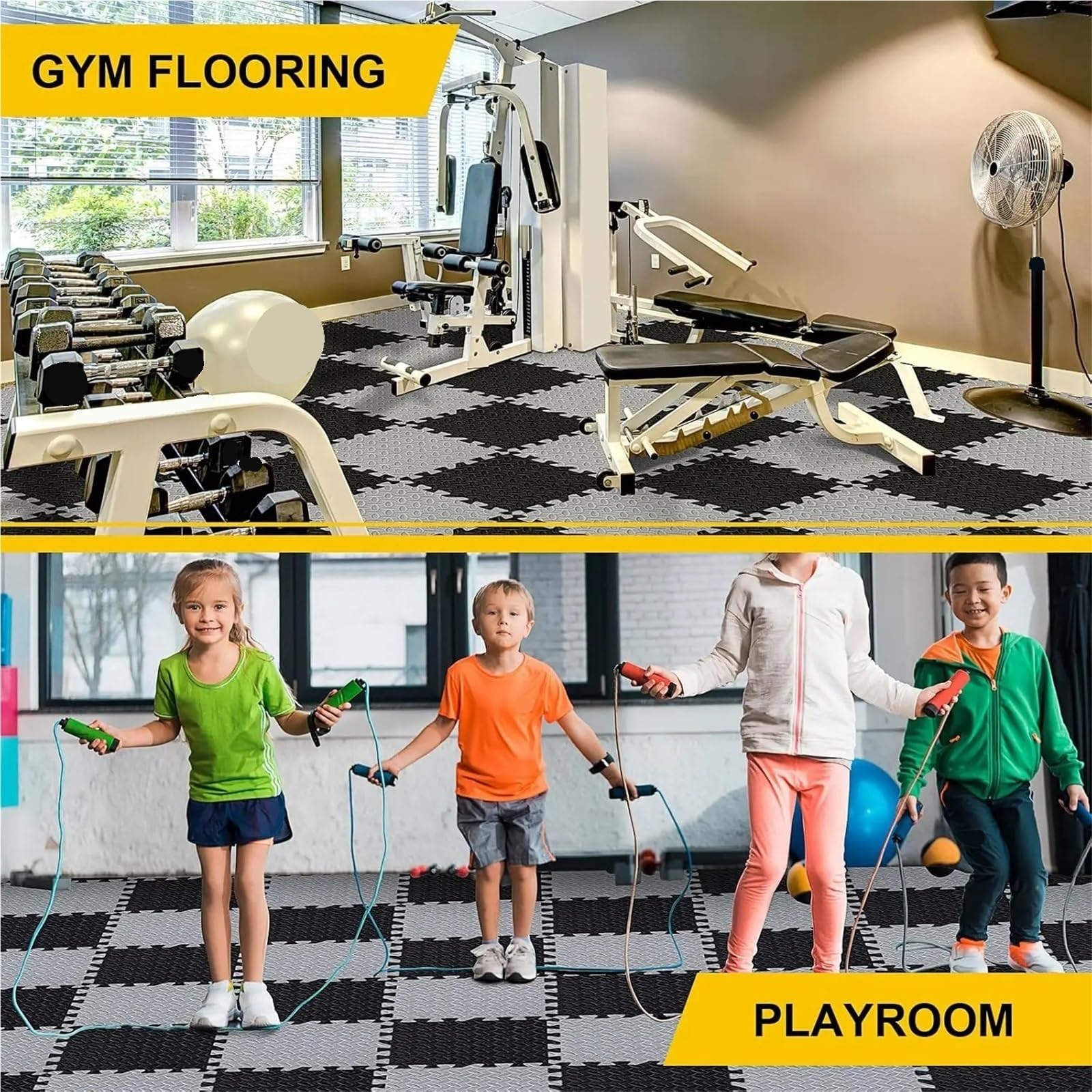 Alfombrillas de Espuma EVA entrelazadas, baldosas Antideslizantes Impermeables for Gimnasio, habitación, Entrenamiento en casa, Estera Deportiva, Rompecabezas, 8 Uds para Gimnasio(Blue)