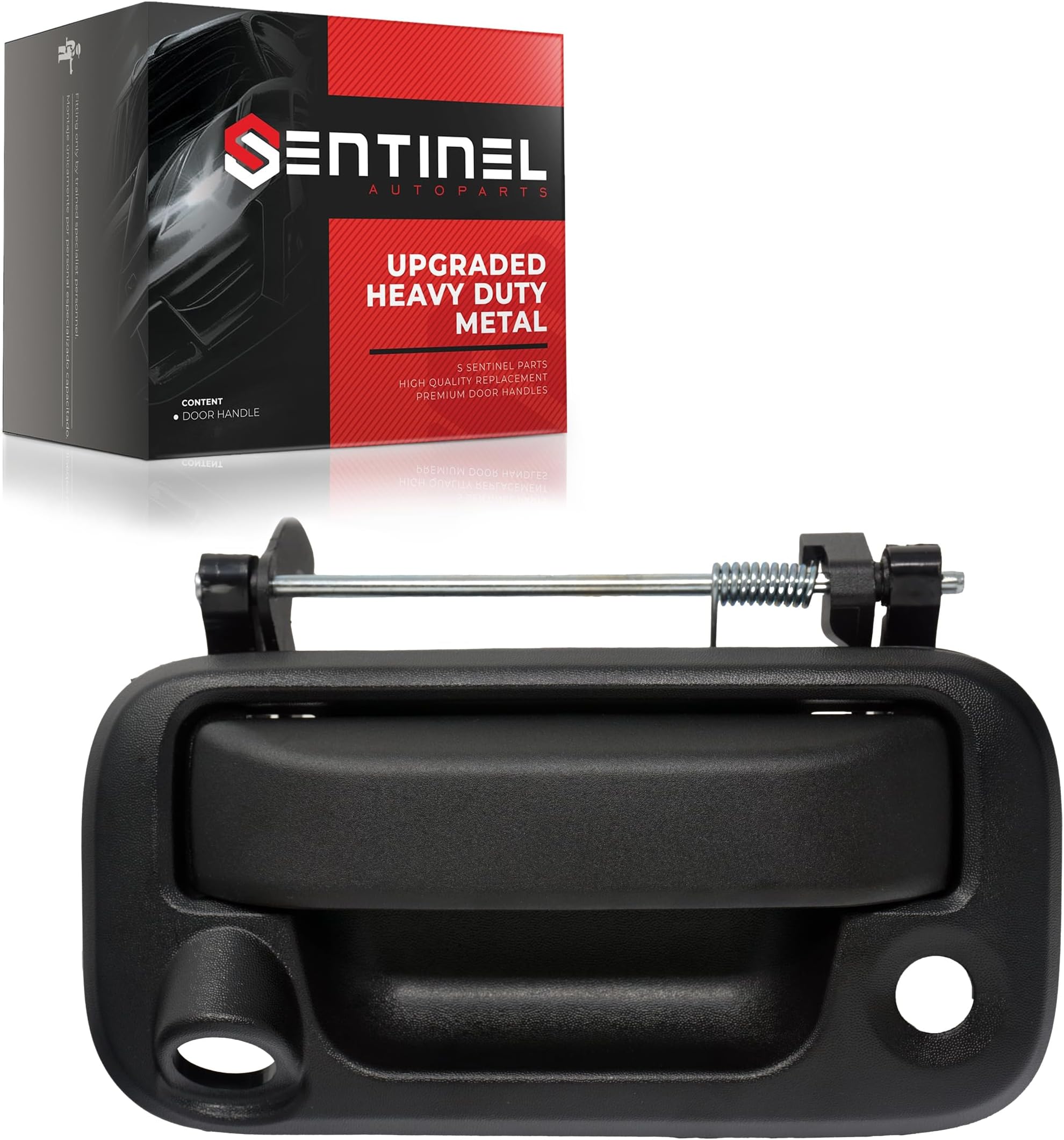 Tailgate Handle with Camera Hole Compatible with 2004-2016 Ford F150 F250 F350 F450 Super Duty Explorer Lobo, Lincoln Mark LT Replaces # 8L3Z-9943400-AC, FO1915123 (Metal)