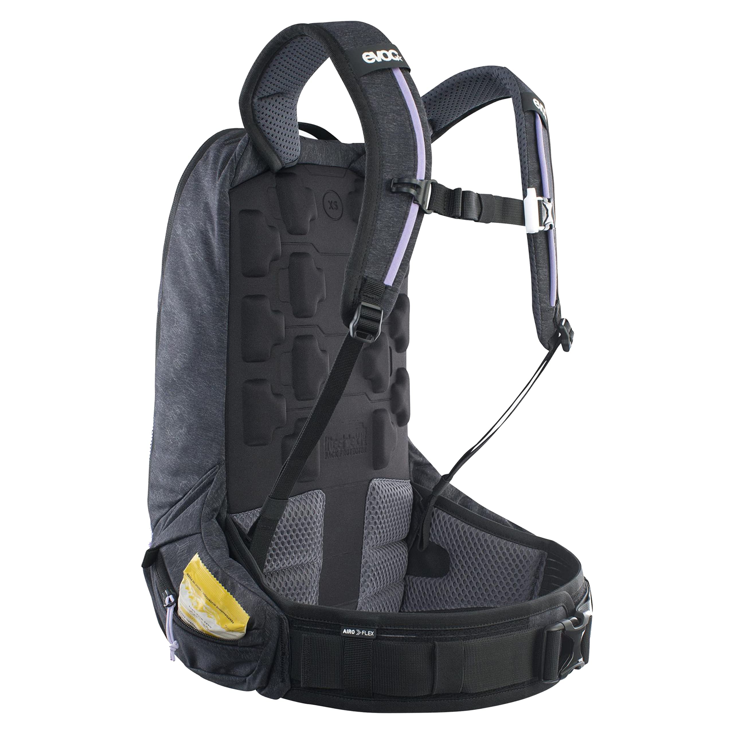EVOC TRAIL PRO SF 12l plecak do jazdy w terenie i wyścigów, plecak (lekki plecak rowerowy, ochraniacz pleców LITESHIELD PLUS, komora na bukłak o pojemności 2l, rozmiar: XS), wielokolorowy