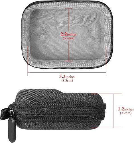 Miniatura 2 de GEEKRIA Funda de transporte para cámara de acción compatible con GoPro Hero 6, 7, 8, 9, 10, 11, Insta360 GO 3, ONE R, bolsa de almacenamiento de