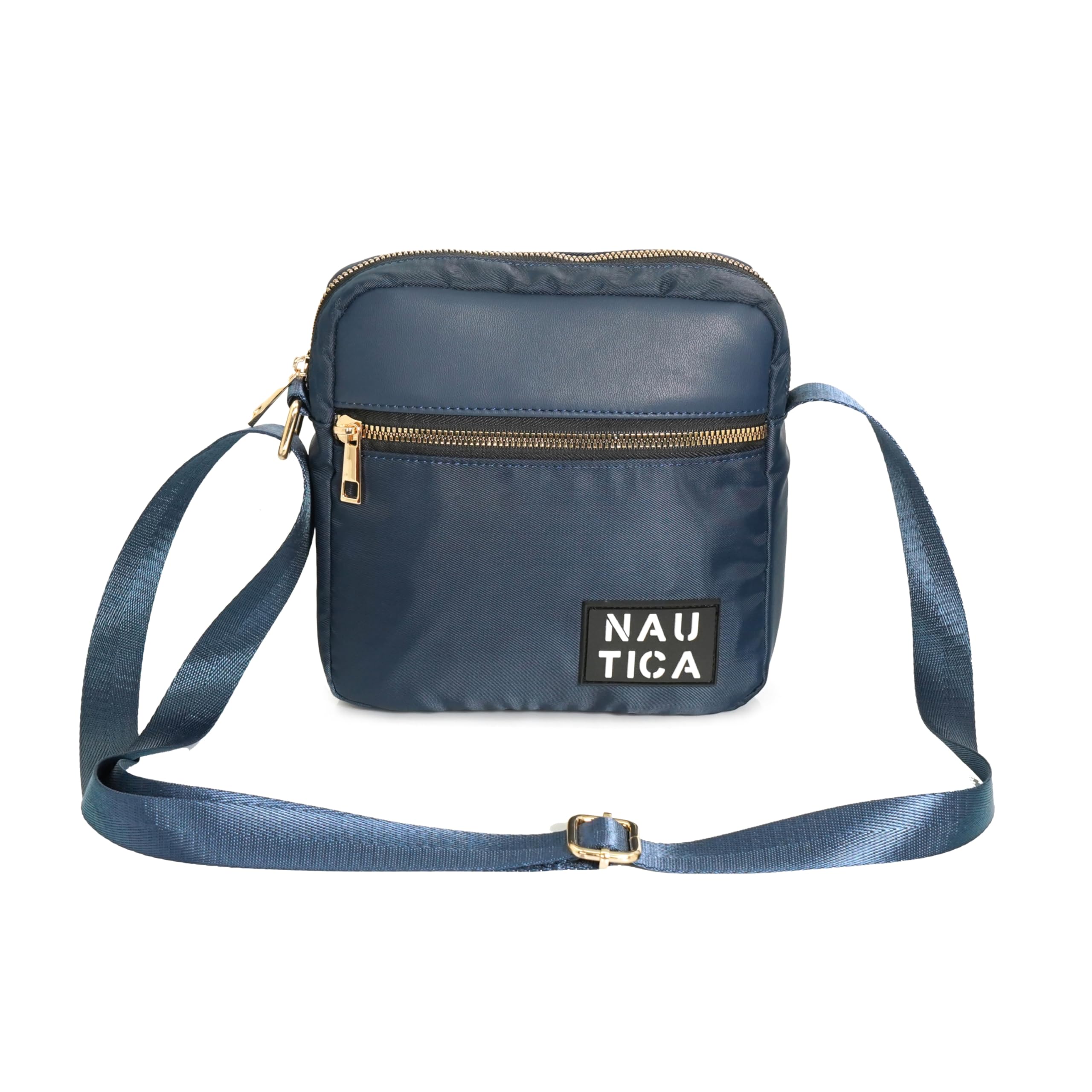 Unisex Small Sling Bag | Premium Polyester & PU | Gold-Tone Hardware & Adjustable Strap | Secure Internal Zip Pocket & Lightweight Travel Design for Men & Women-image-18