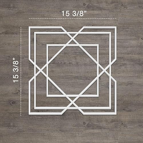 Miniatura 2 de Ekena Millwork 15 38 pulgadas de ancho x 15 38 pulgadas de alto x 38 pulgadas de alto x 38 pulgadas de alto. Paneles de pared decorativos medianos