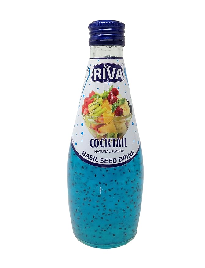 Blue Riva Basil Seed Drink Cocktail, 290ml Bottle Amazon.in