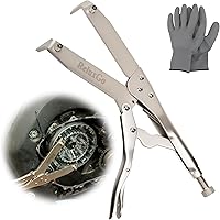 ReluxGo Motorcycle Clutch Flywheel Holding Tool - Adjustable Clutch Hub Basket Holder with 8mm Pins, Hardened Steel