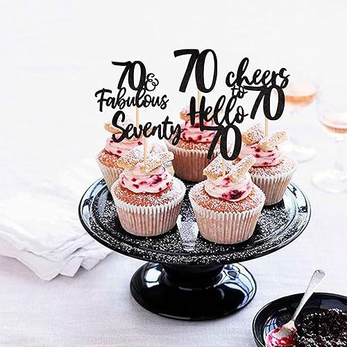 Vista 88 de 30 piezas de decoración negra para cupcakes de cumpleaños número 15 con purpurina de quince Hello 15 para cupcakes Mis membrillo a 15 años