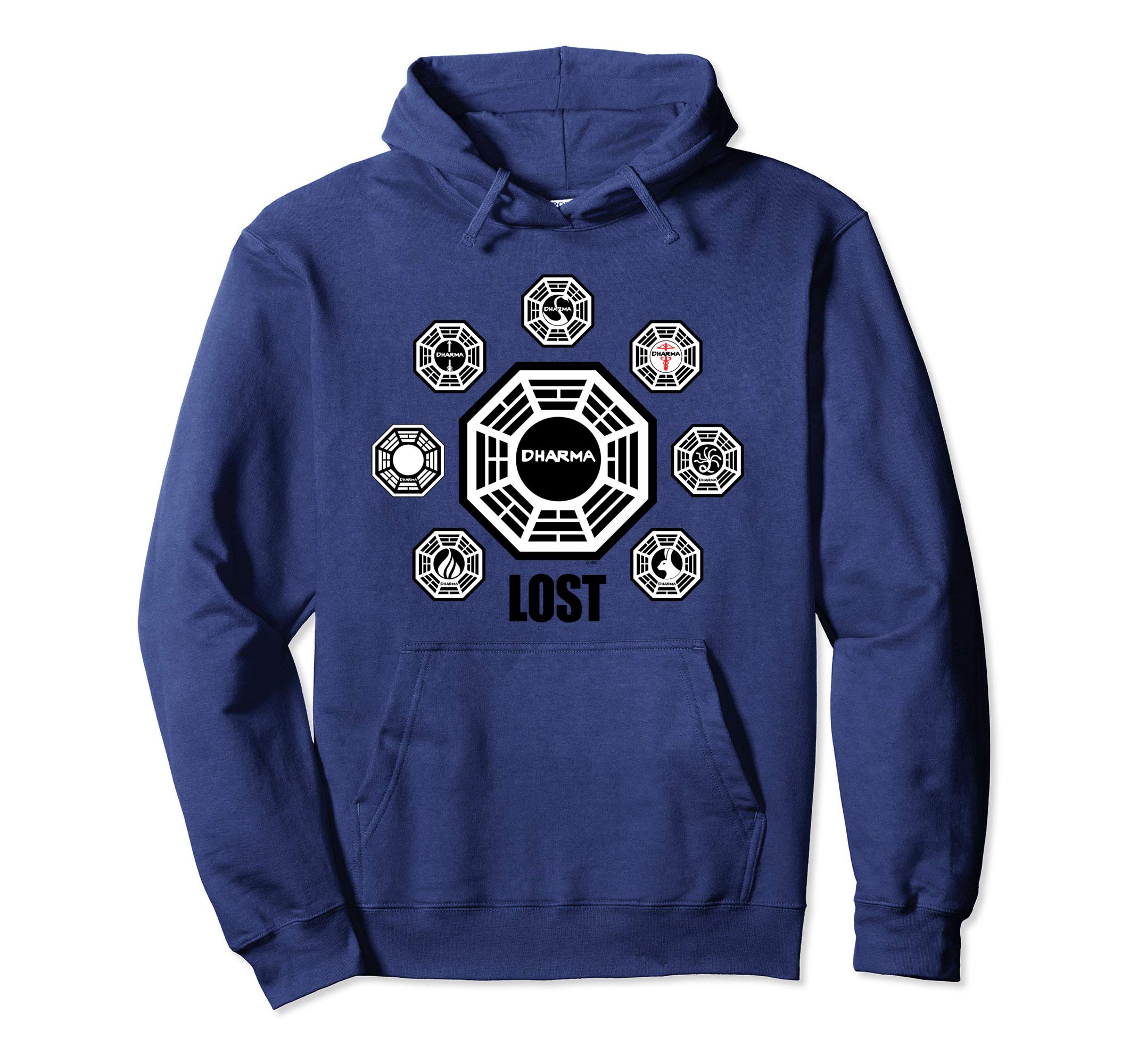 Lost Dharma Station Logos Pullover HoodieOEKO-TEX STANDARD 100