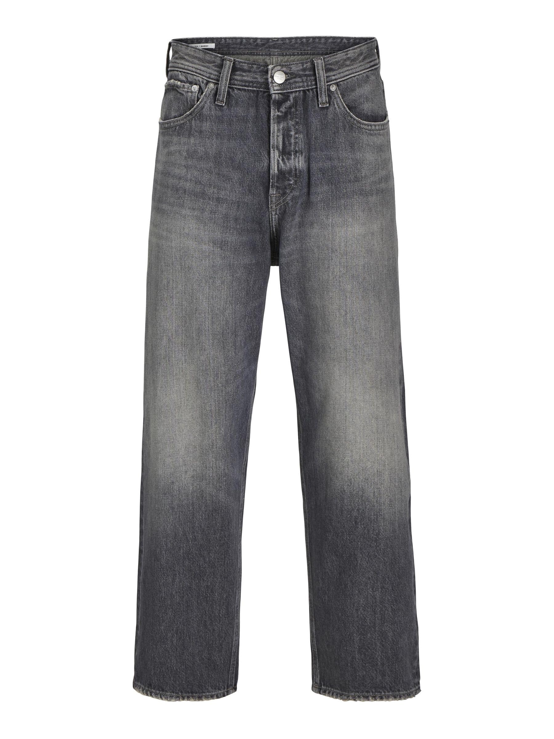 JACK & JONES Male Baggy Fit Jeans JJIALEX Jjoriginal AM 399 Noos Baggy Fit Jeans, Black Denim, 28 W/32 L