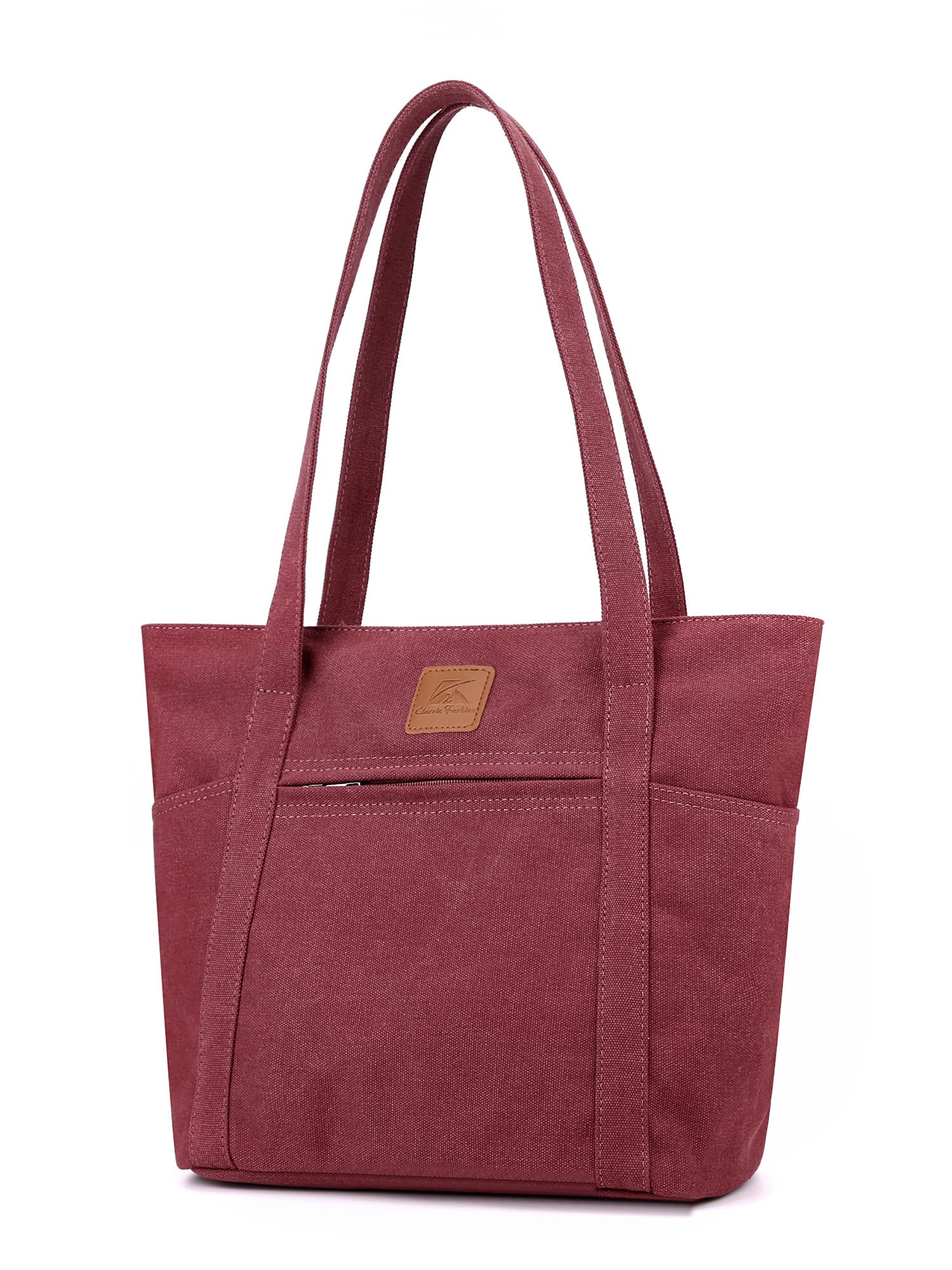 DOURR Womens Shoulder Handbags Heavy Duty Canvas Work Tote Retro Bucket Bag