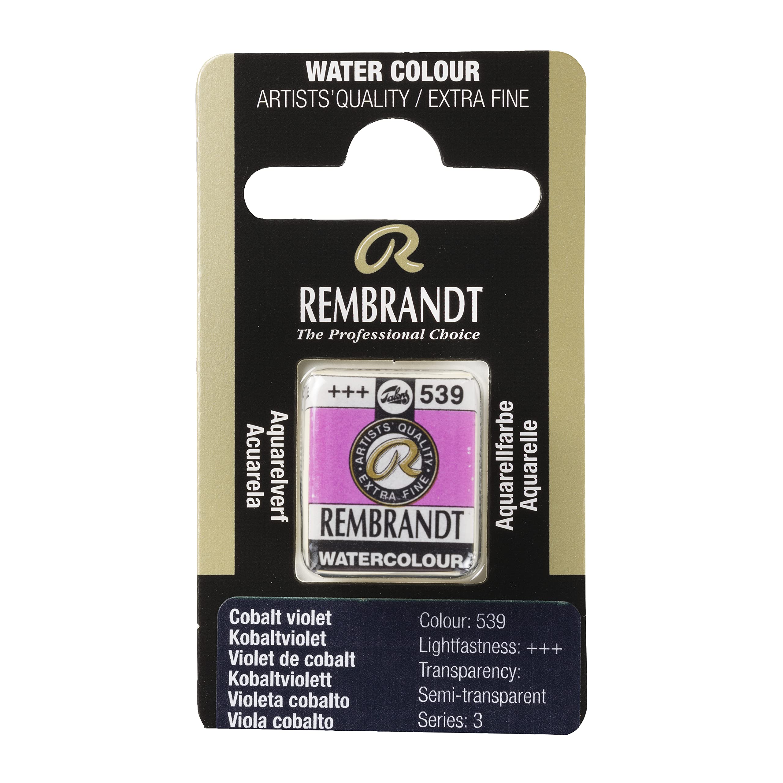 Rembrandt Cobalt Violet Watercolour Pan 539 (05865391)