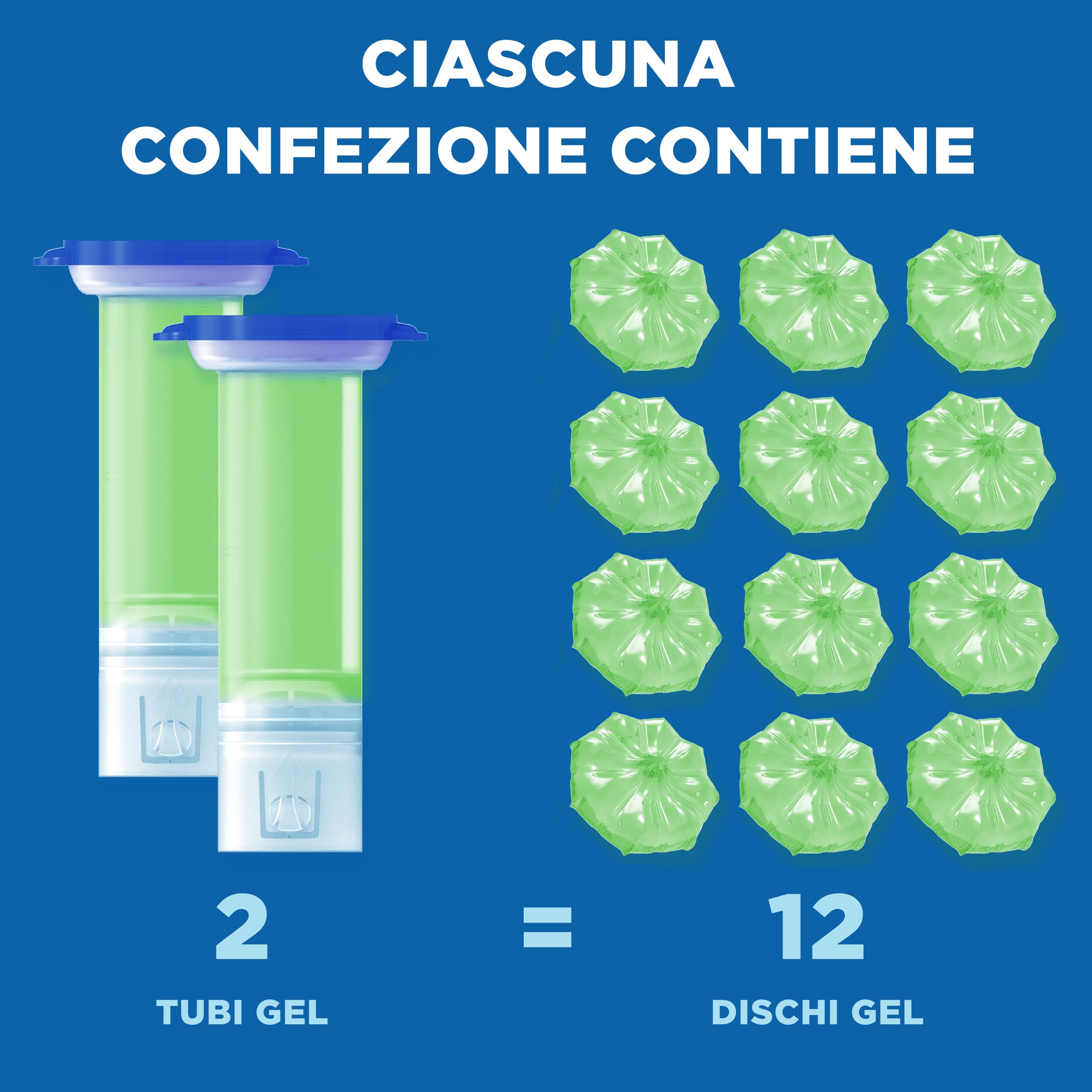 Duck Fresh Discs - Dischi gel igienizzanti WC, Fragranza Lime - Formato Scorta da 6 Ricariche, 36 Dischi Gel Igienizzanti WC