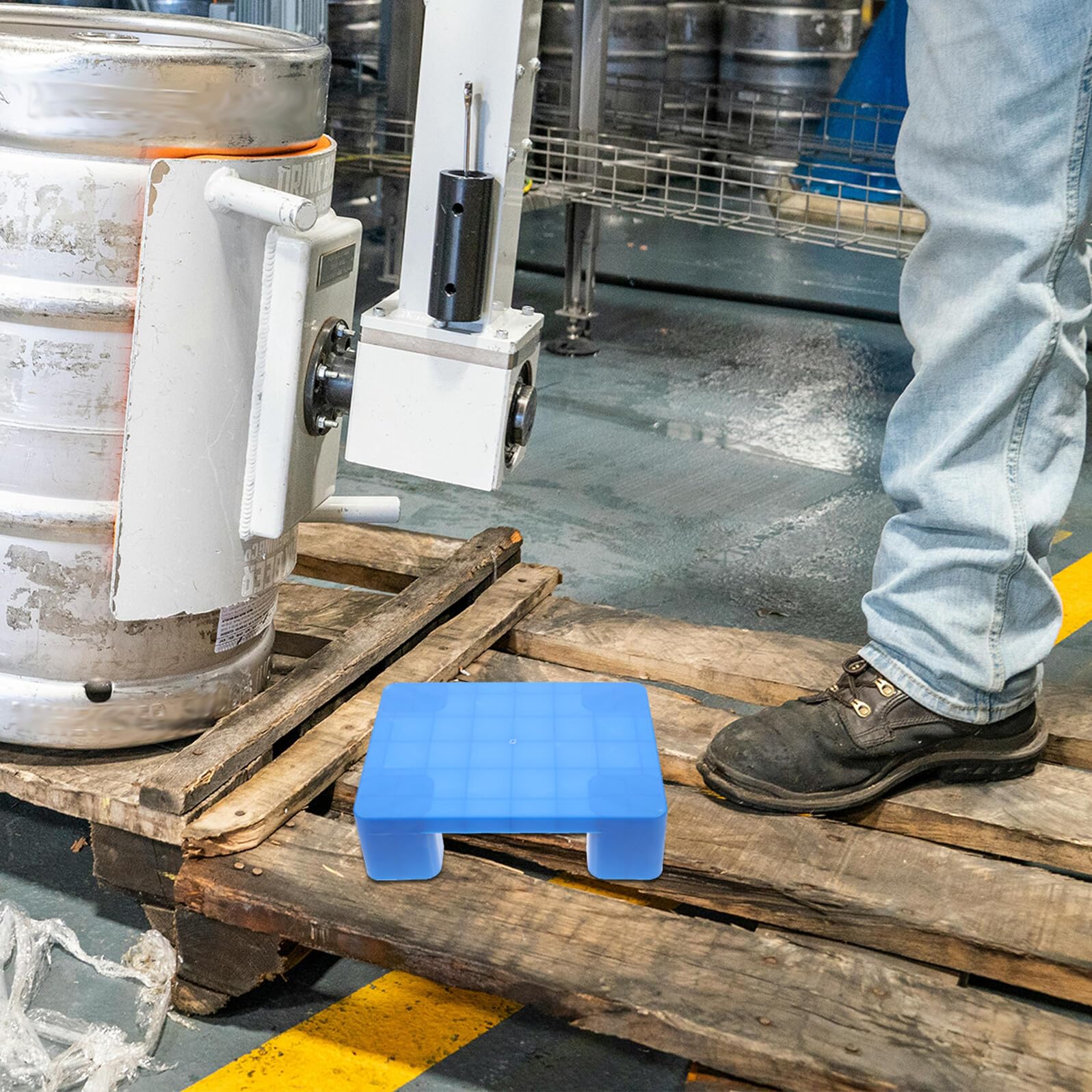 Homoyoyo Pedana in Plastica Abs Resistente All'umidità per Magazzino e Allevamenti Ittici Alta Capacità di Carico e Facile Installazione Blu