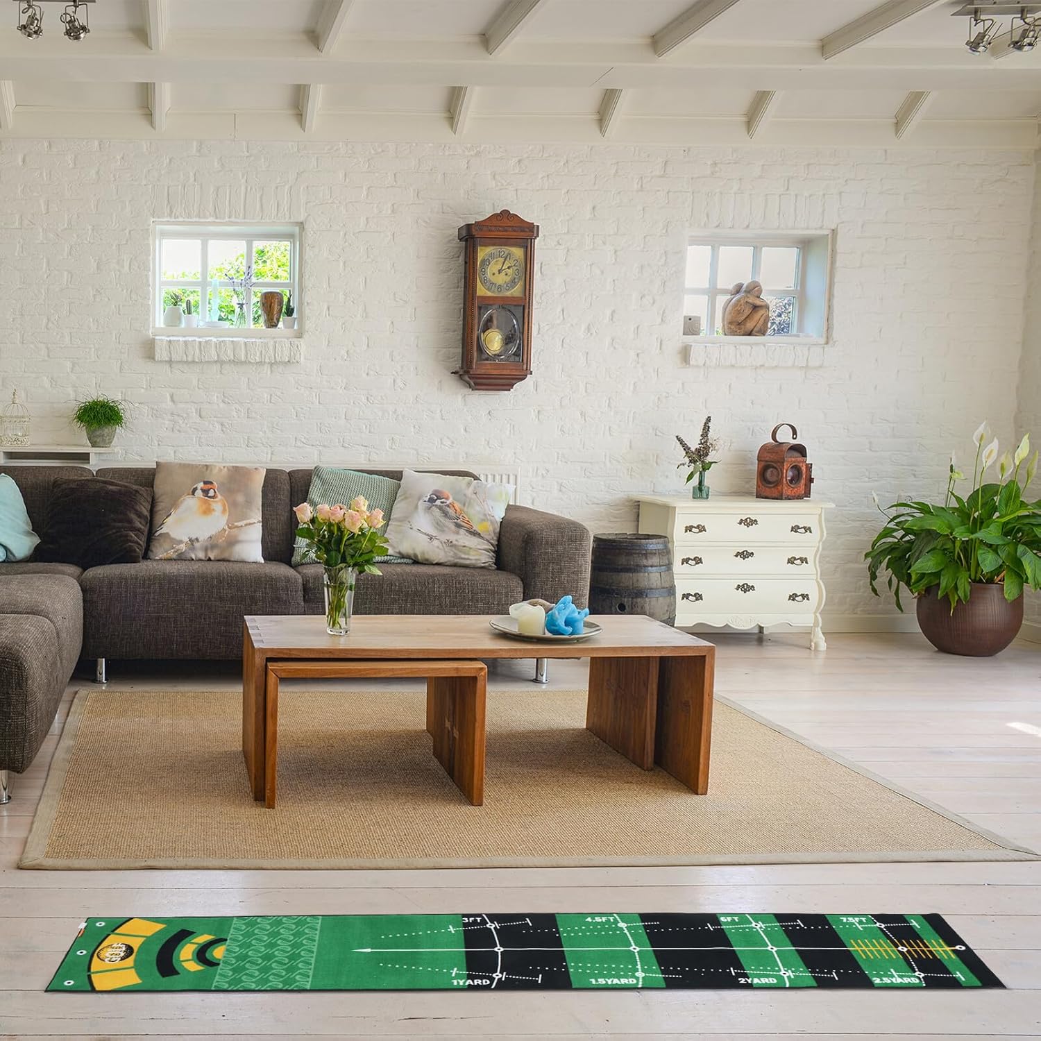 Indoor Golf Putting Mat Putter Training Blanket Precision Practice Mat for Office and Home Use