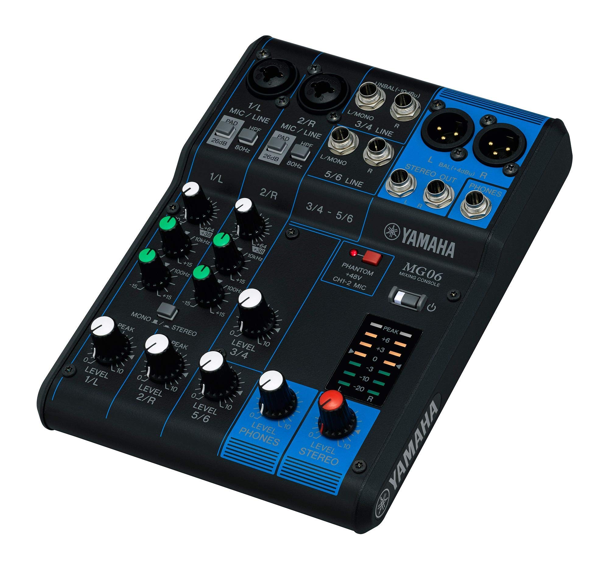 Yamaha Mg06X 6-Input Compact Stereo Mixer With Effects (Renewed)