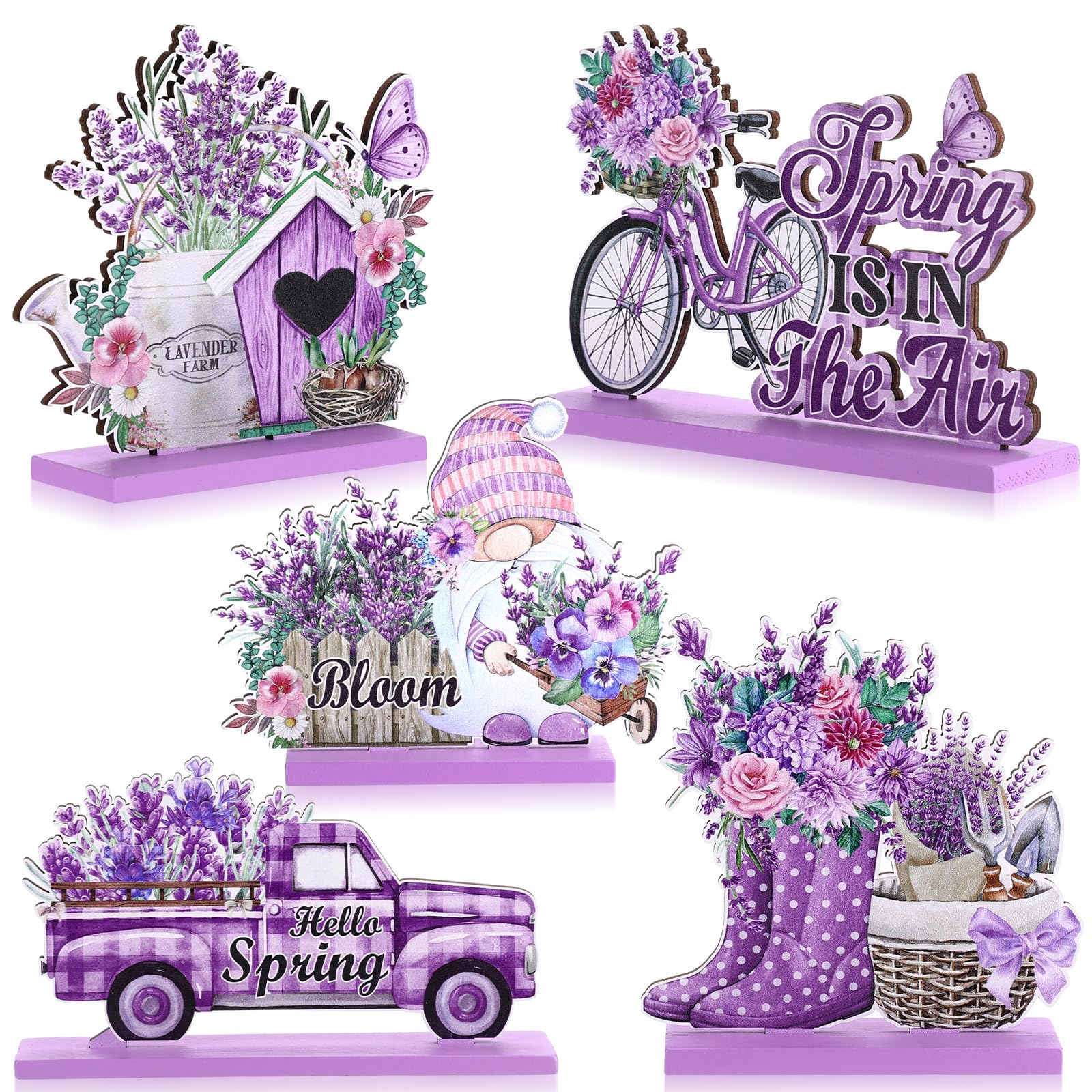 Blocs de lettres en bois Hello Spring pour offrir un cadeau de Pâques traditionnel