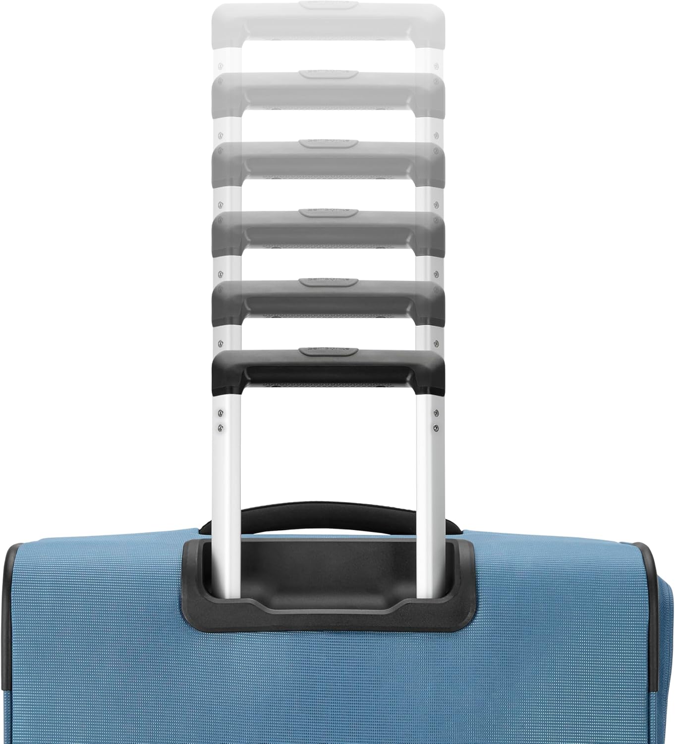 Samsonite 2-PC Soft-Sided 21/29” (Carry-On & Large Checked), Lightweight Expandable Element Luggage Set with 2 Front & 1 Side Pocket, Four Spinner Wheels, Adjustable Handle, Durable- Captains Blue