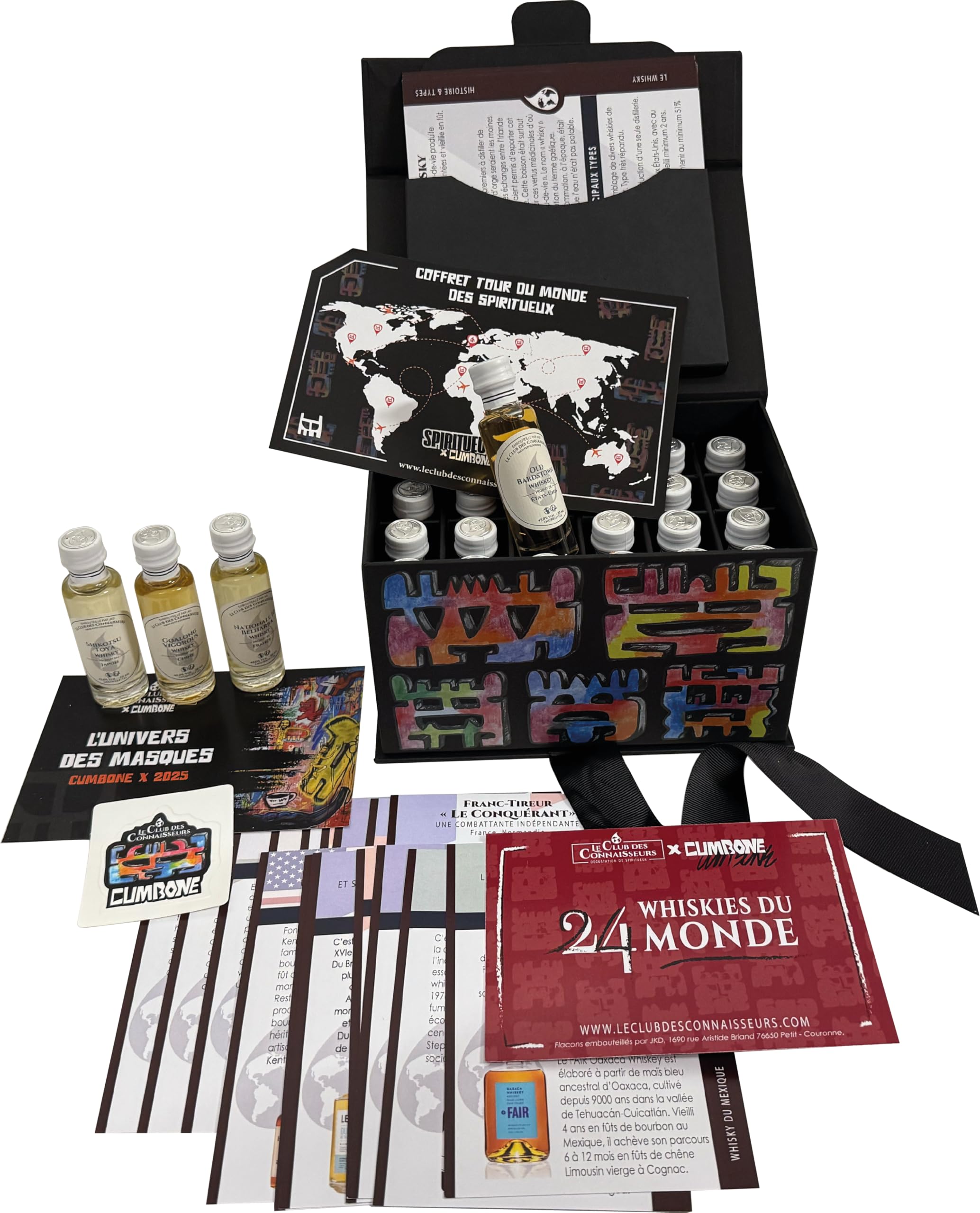 Coffret Tour du Monde des Whiskys Edition Cumbone – 24 x 20 ml