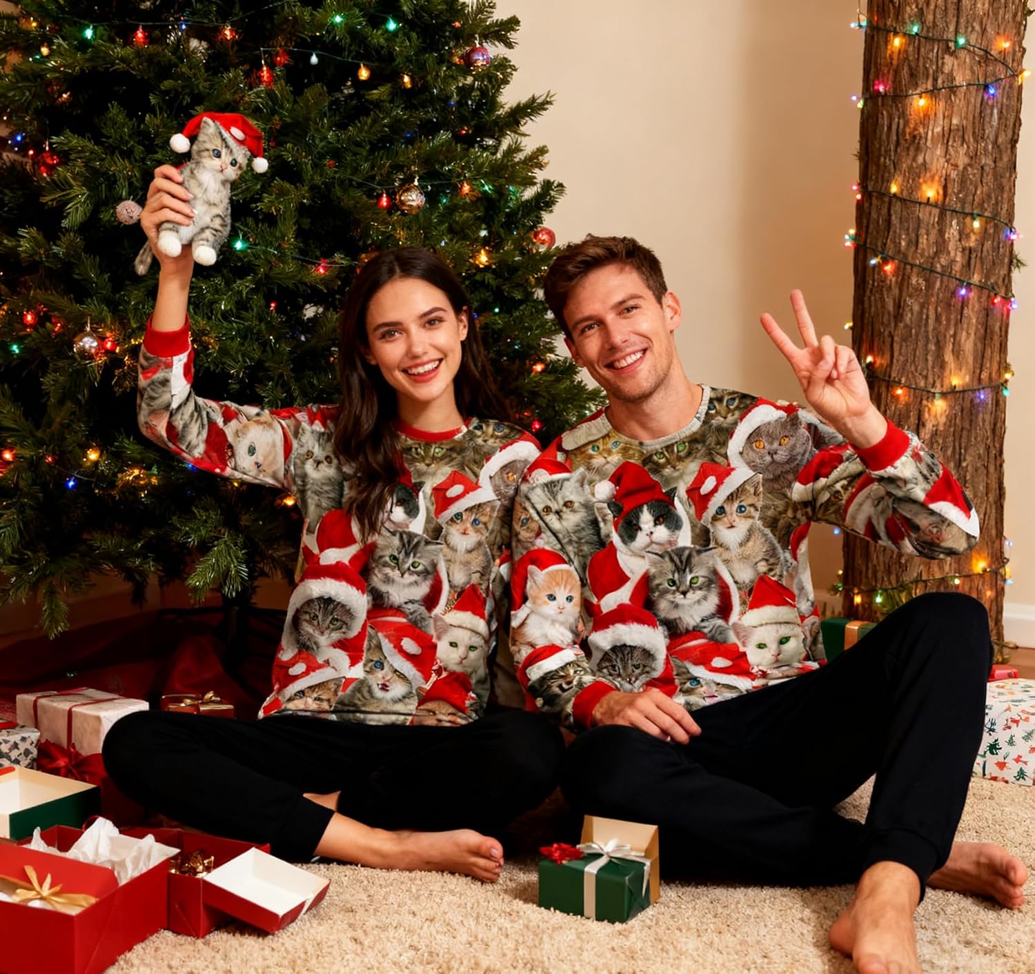 RAISEVERN Christmas Sweatshirt for Men Women Funny Pullover Xmas Top - Image 6