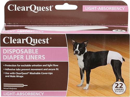 Clear Quest - Forro desechable para pañales, ligero, paquete de 22